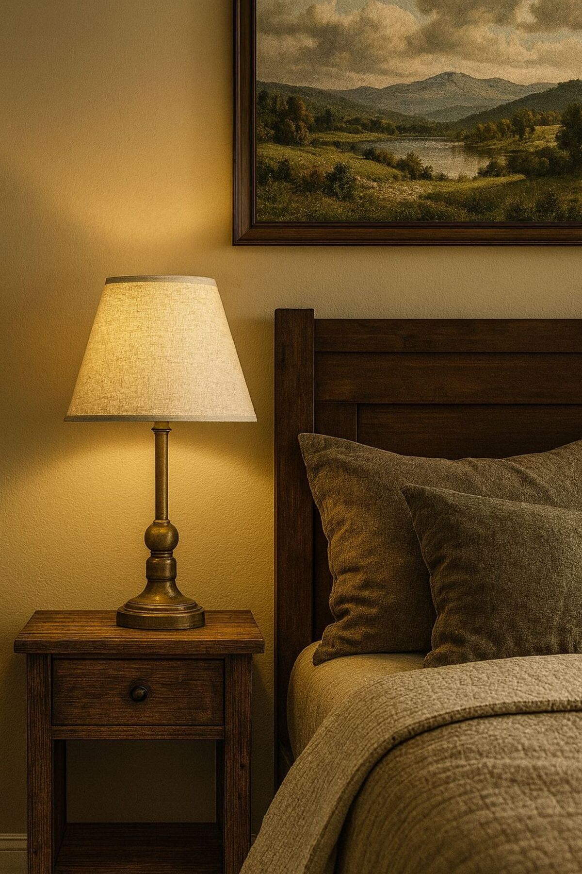 retro home design Eskitme Model Krem Şapkalı Özel Top Ayaklı Abajur Salon Yatak Odası Masa Lambası