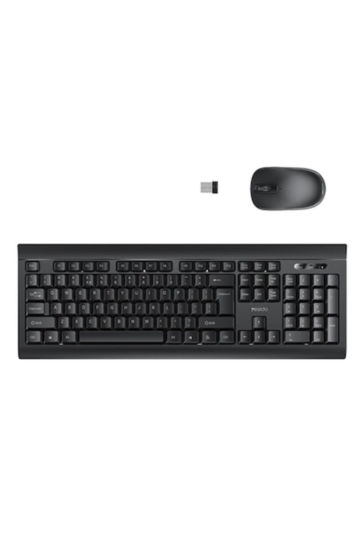 Dali-Kit multimedia keyboard and mouse Wireless KB12, Plug&Play, StandBy, 104 keys, 10m range, 1xAA keybo 1