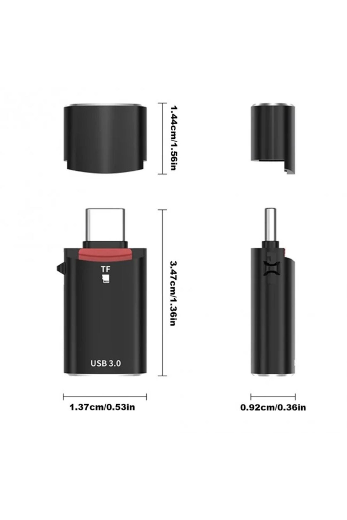 Pmr-Type-C USB 3.0 Otg- Microsd Card Reader Compatible with Opp O Reno5 5