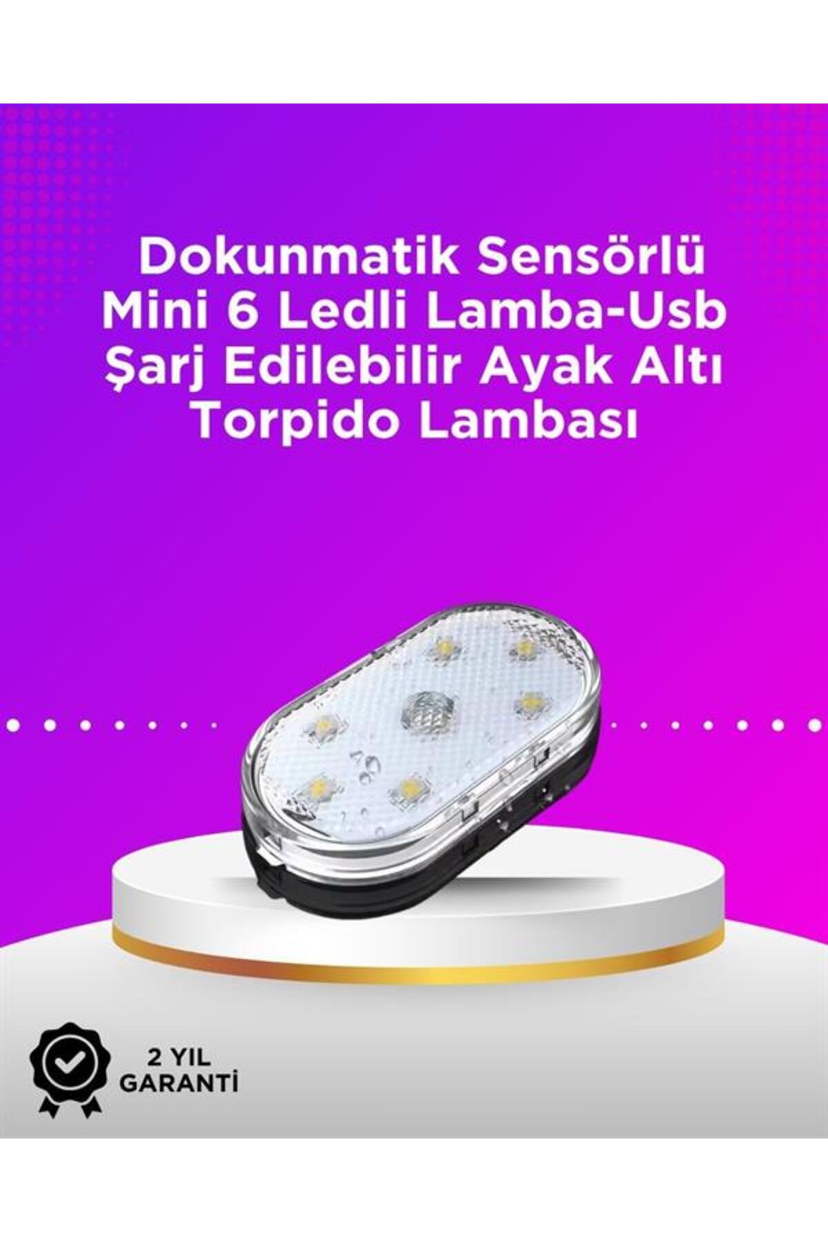 FTA TİCARET Kablosuz Manyetik Montajlı Araba İçin 7 Renkli Ambiyans Işığı Seti