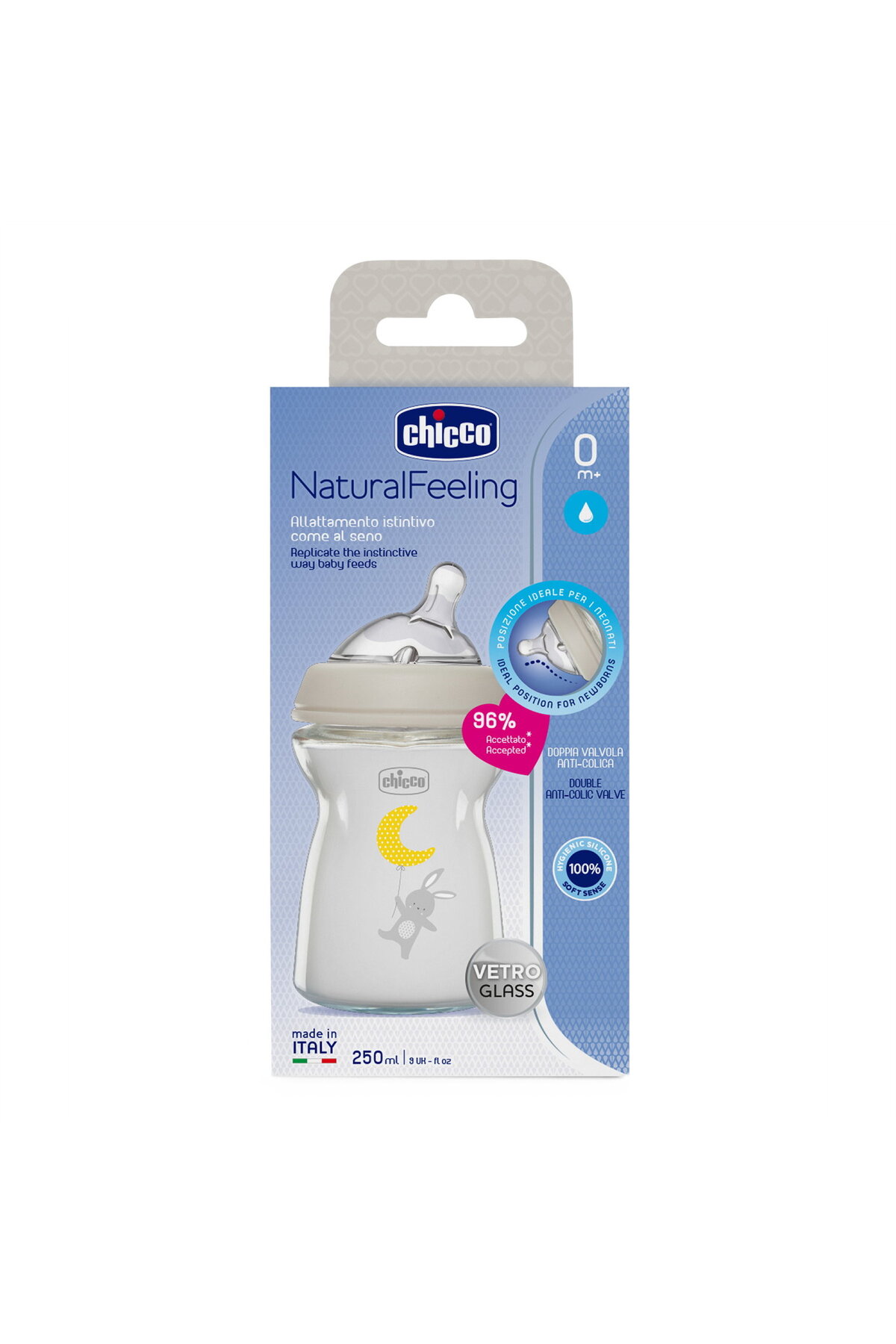 Chicco NATURALFEELING CAM BİBERON  0 AY+ 250 ML fotoğrafı 3 (önizleme)