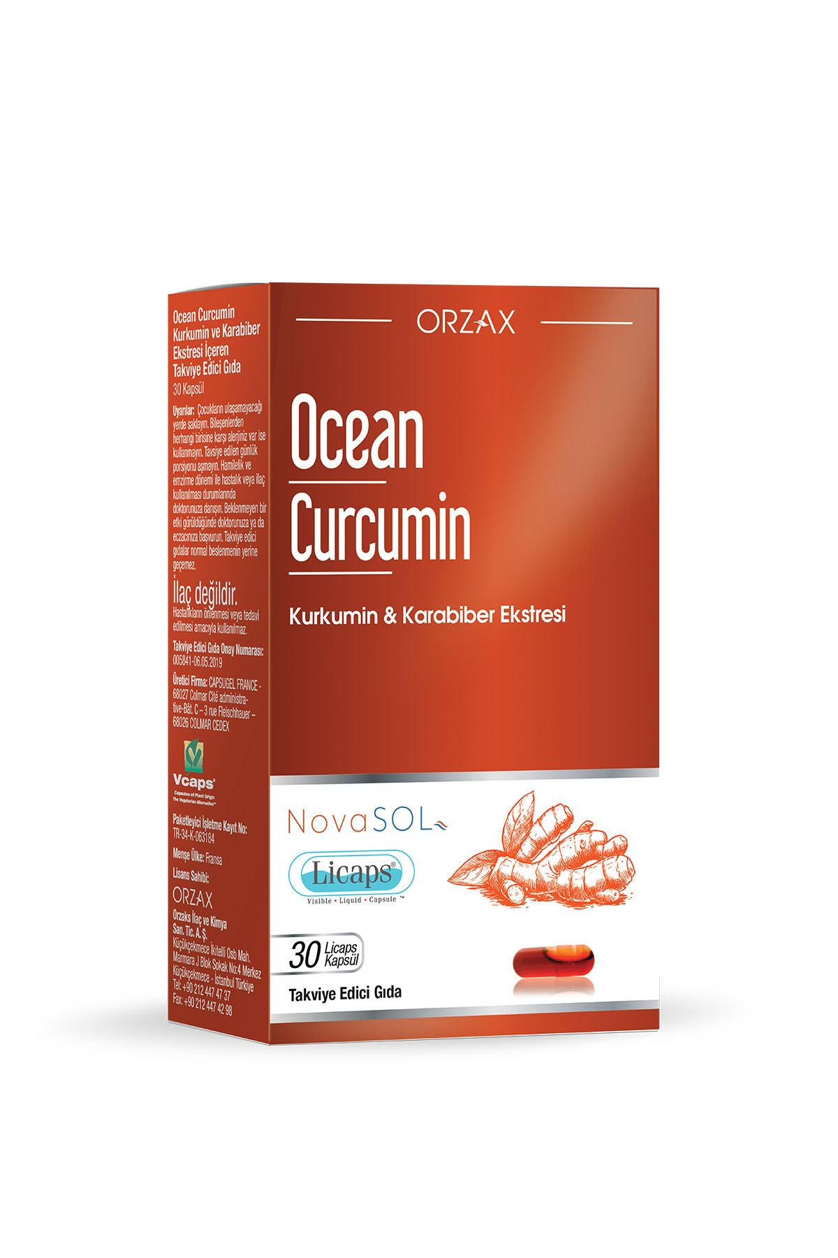 Ocean Curcumın 30 Lıcaps Kapsul