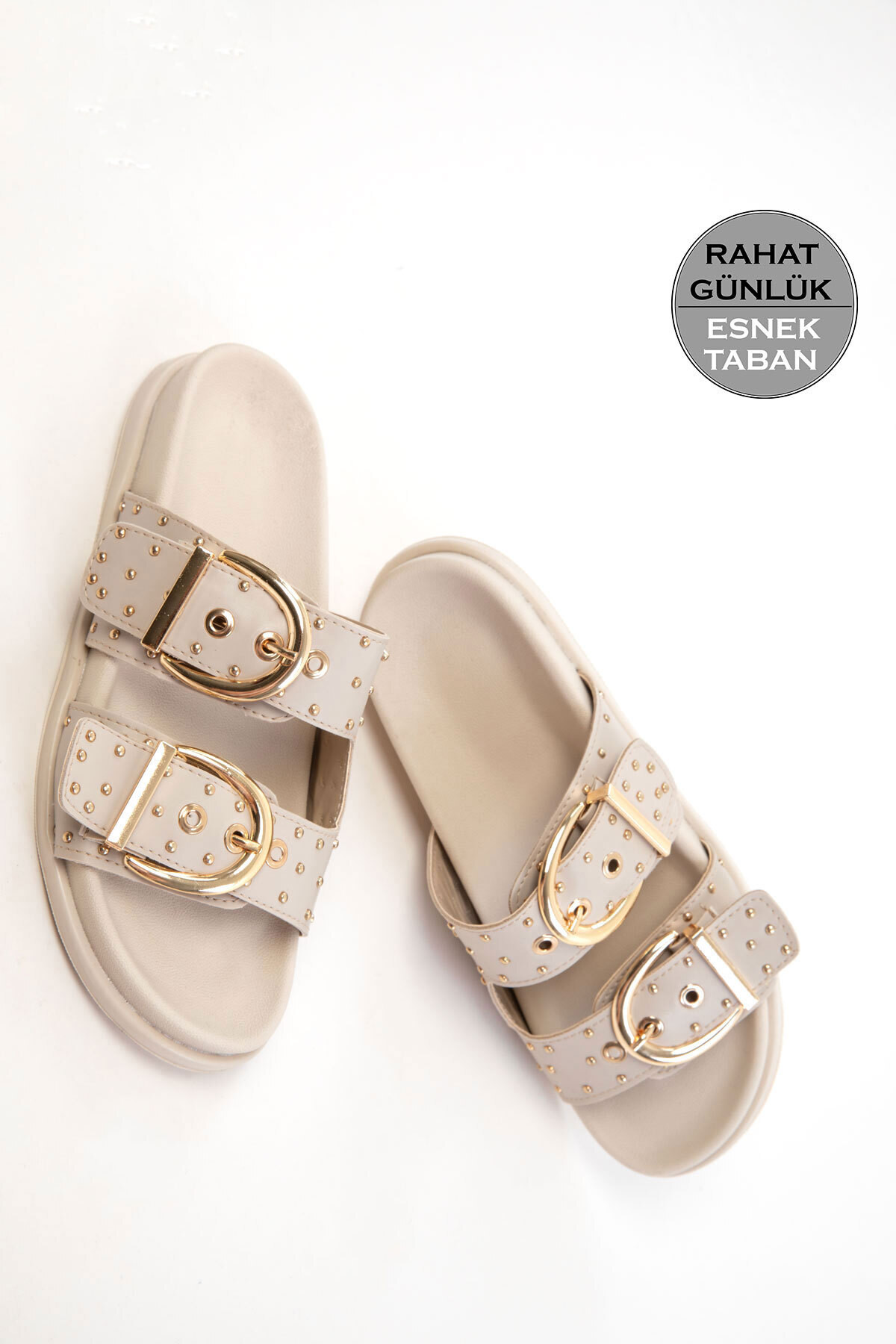 SOHO-Beige Women's Slippers 20702 1