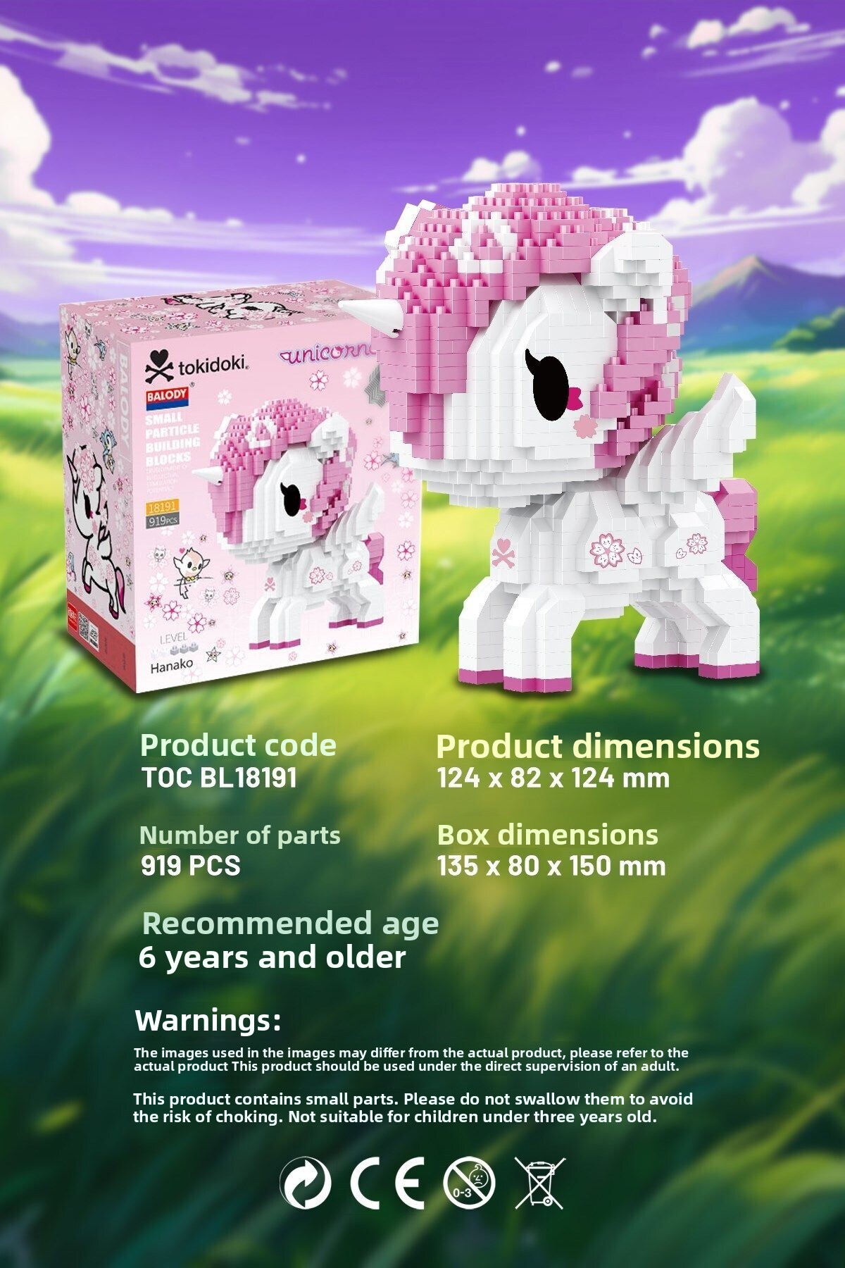 مجموعه خلاقیت – تکشاخ صورتی (Bl18191) – ست مینی بلوکهای ساختنی