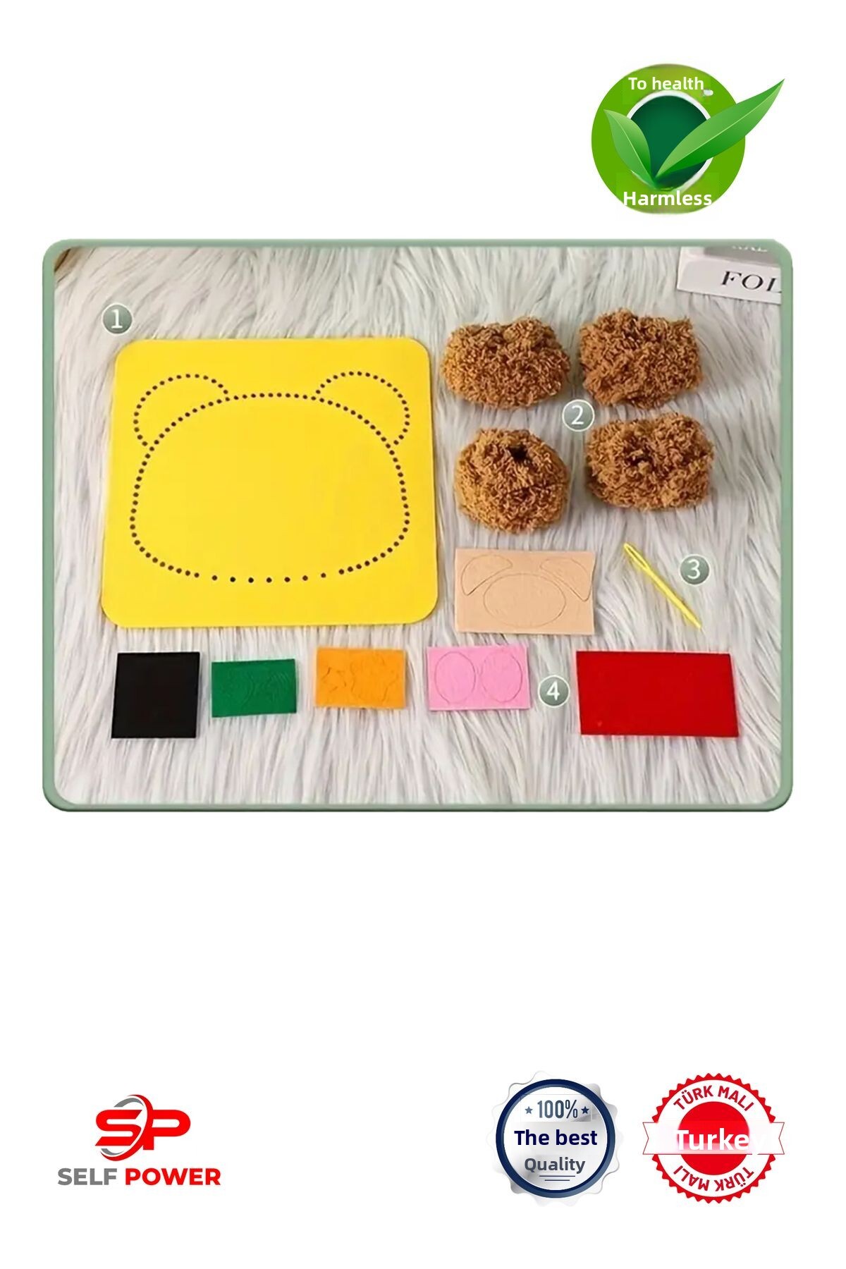 ست مقوایی همراه با توله‌گربه – کاردستی خیاطی و بافندگی حیوانات بامزه، کیت کاردستی مبتدی