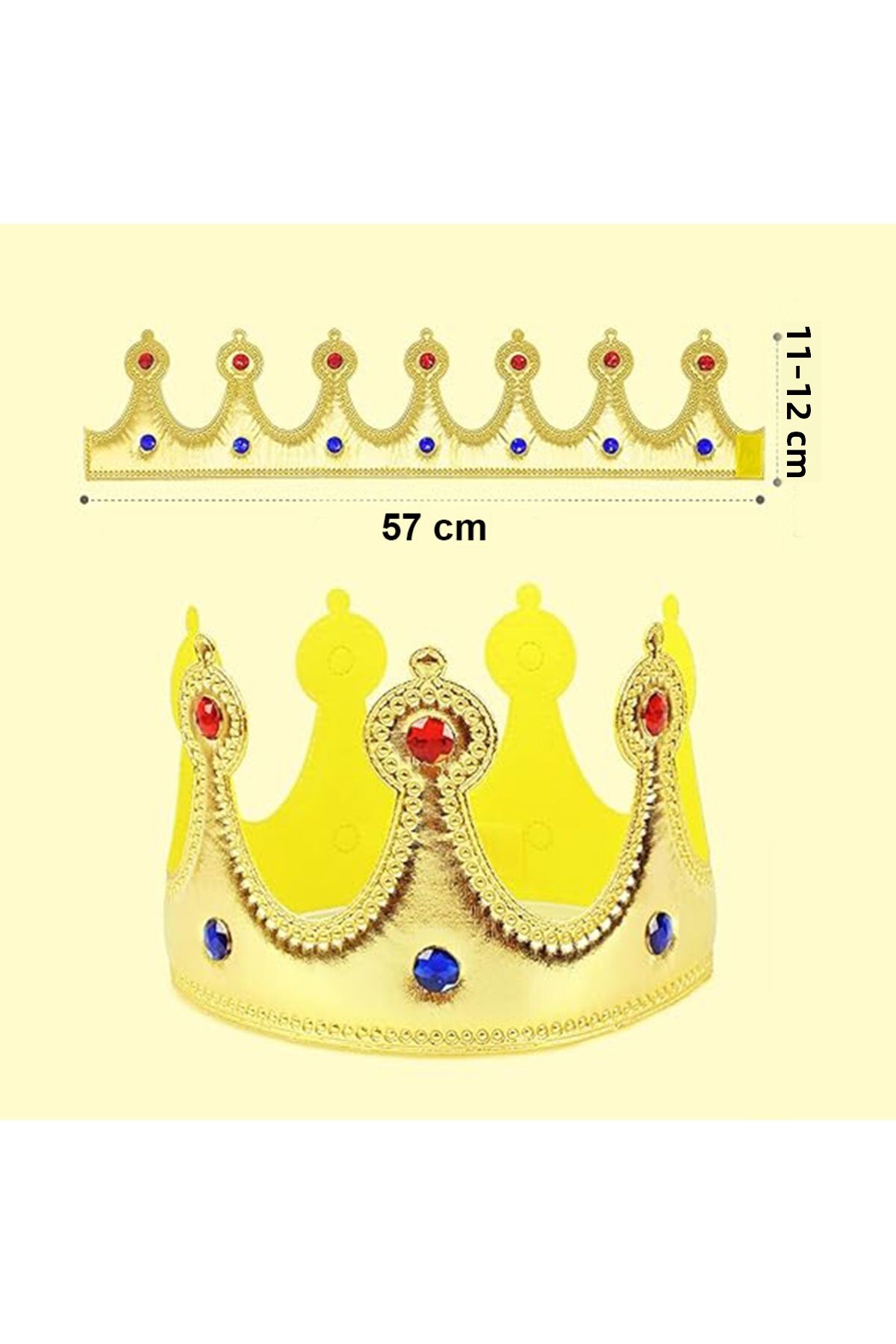 نسی‌ورلد رنگ طلایی ماده EVA ساخت چین تاج پادشاهانه کودکان ۵۷ سانتی‌متر