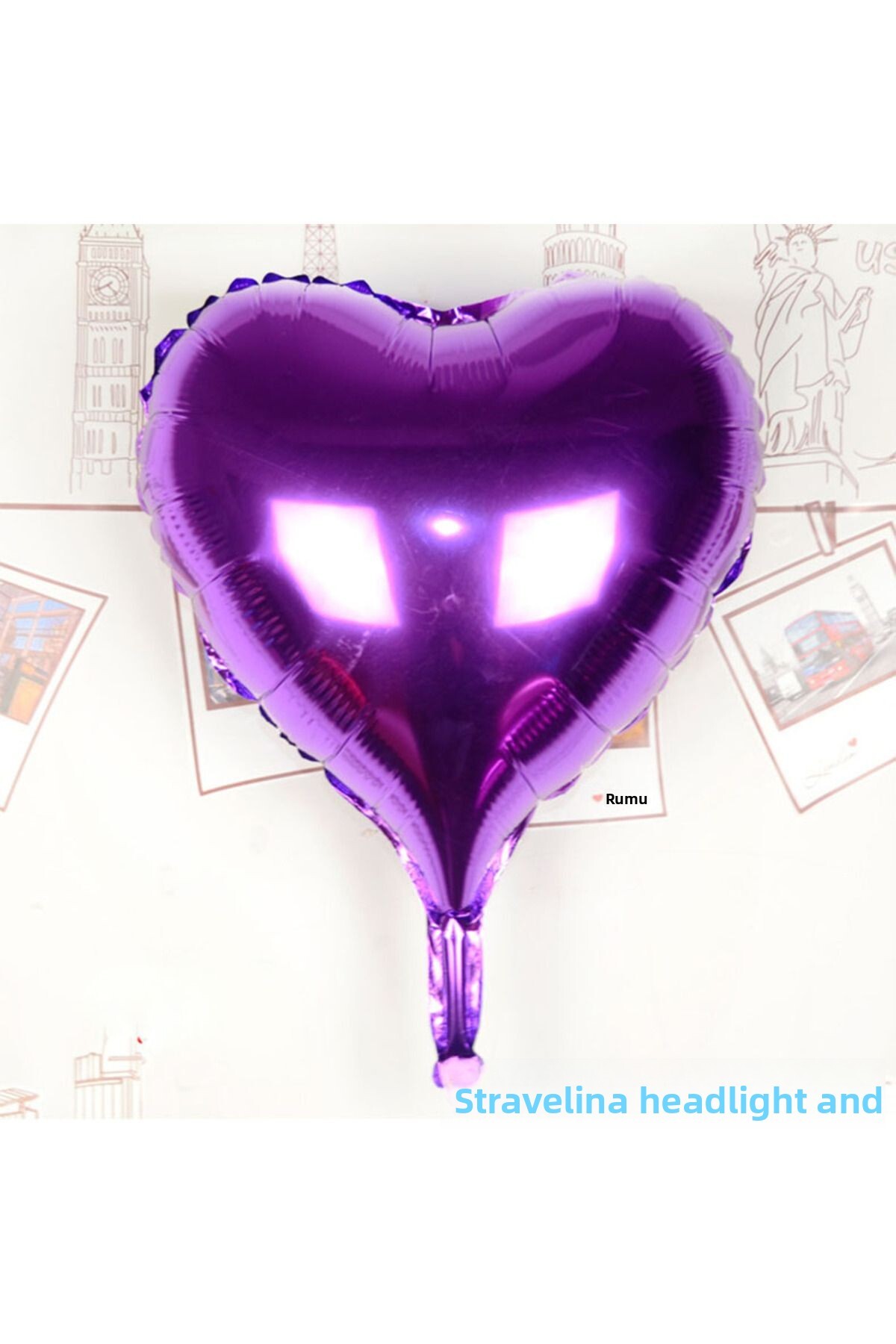 بالون فویلی قلب نسی‌ورلد، بنفش، ۸۰ سانتی‌متر (۳۲ اینچ)