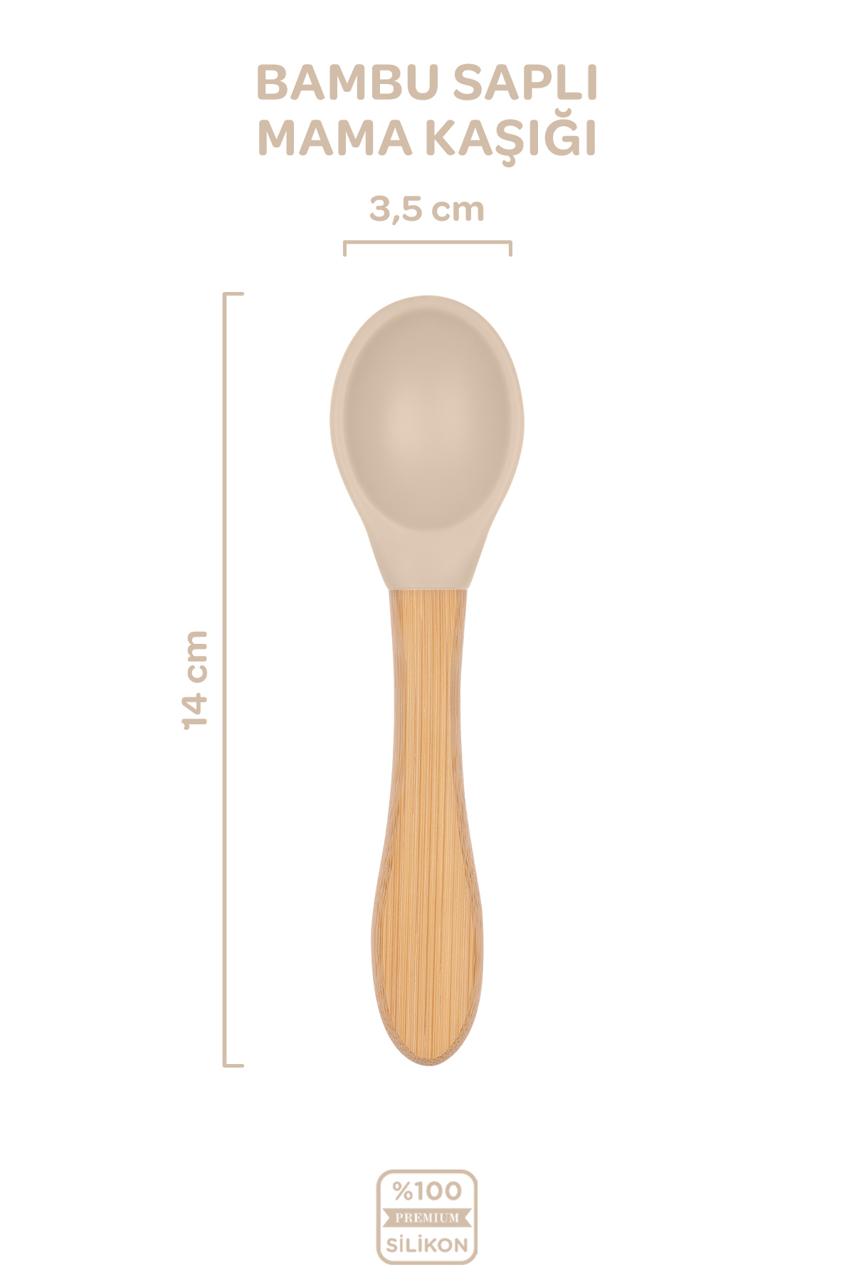 Moki Silikon 5'li Set Latte Bej / Mama Önlüğü, Mama Tabağı, Mama Kaşığı ve Çatalı, Diş Kaşıyıcı fotoğrafı 4 (önizleme)