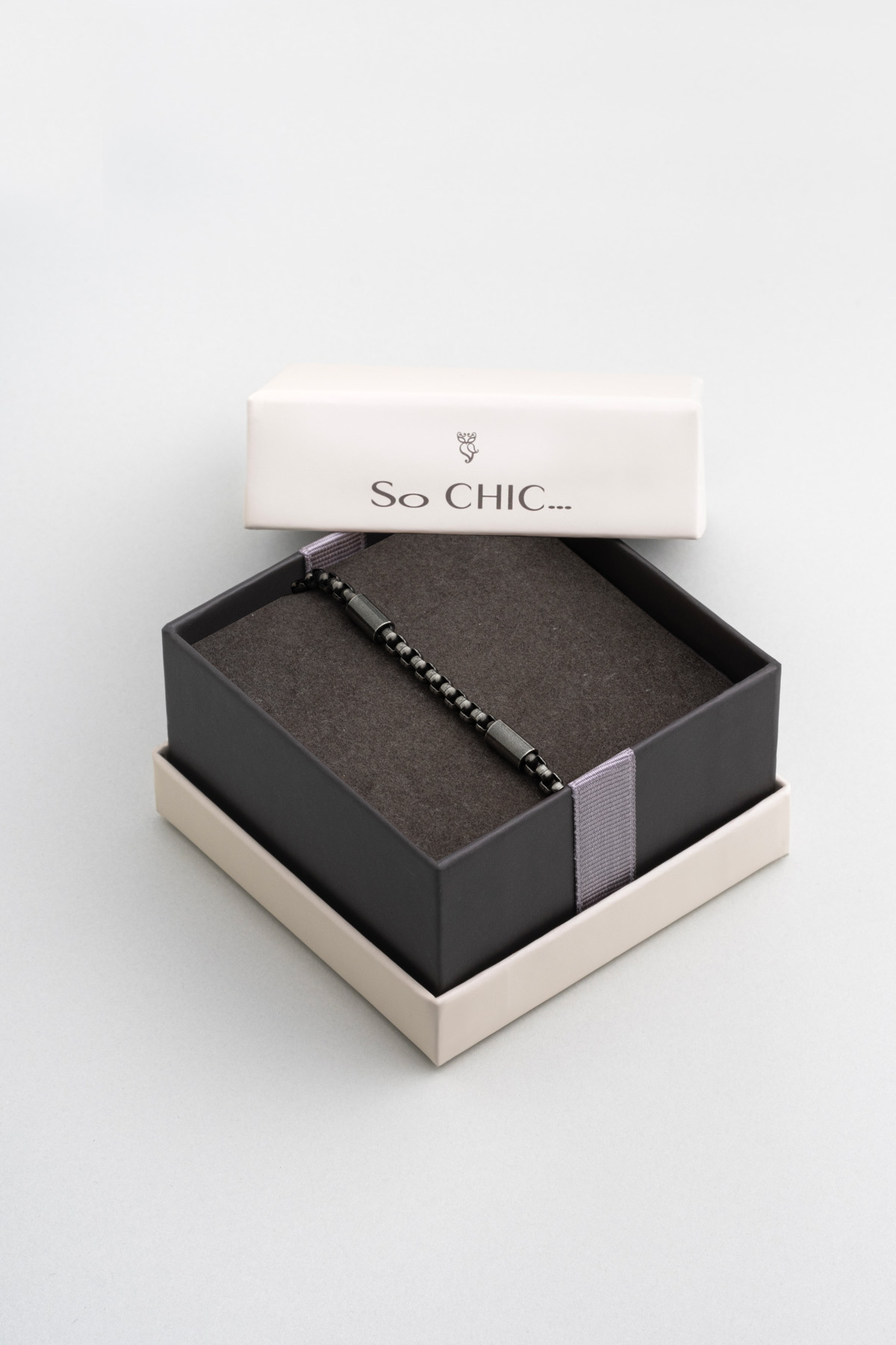 So CHIC... Zincir Detaylı Çelik 21 Cm Erkek Bileklik görsel 6