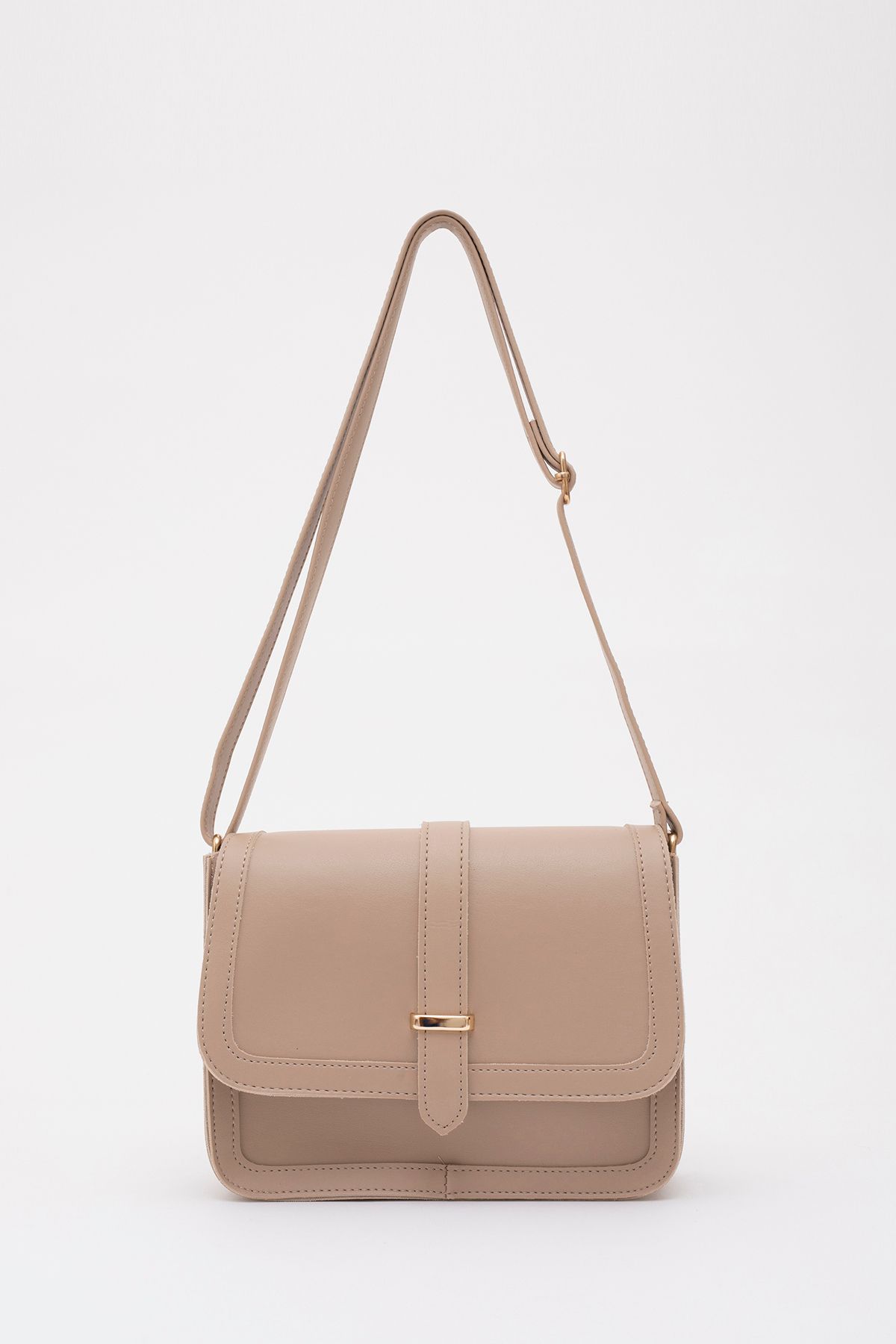 SHAKA-Mink Shk127 Artificial Leather Hand, Arm and Shoulder Bag with Internal Zipper Pocket and Snap Closure L:17 W:22 W:7 cm 1