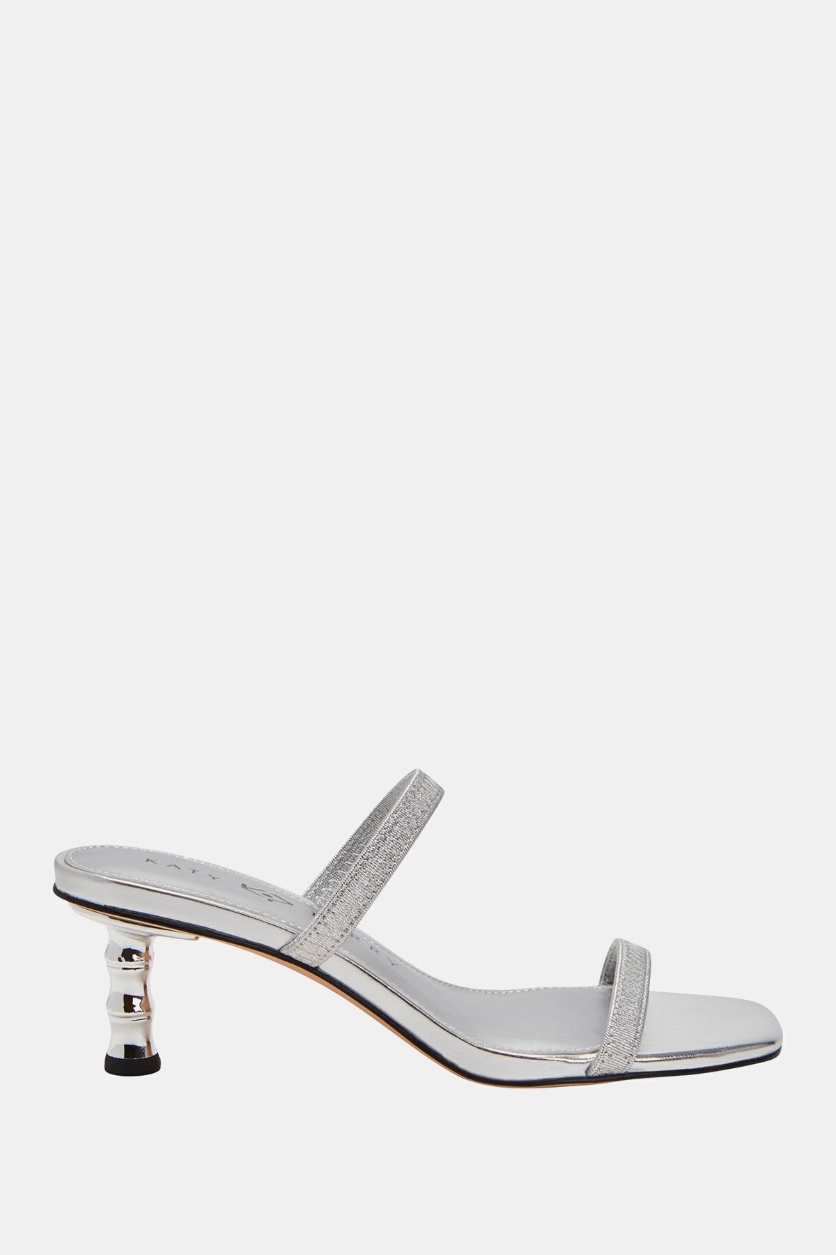 Katy Perry-Leilei Women's Silver Heeled Shoes 1