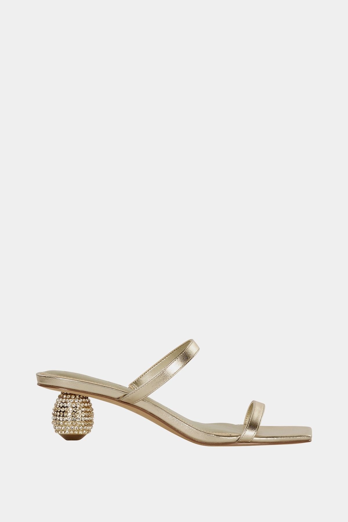 Katy Perry-The Loma Women's Champagne Stone Heeled Slippers 3