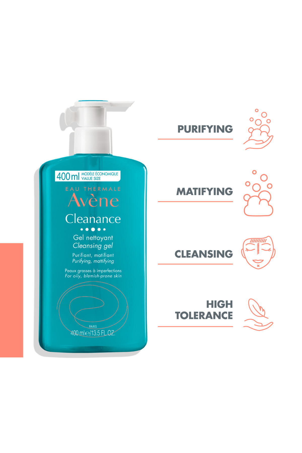 Avene Cleanance Cleansing Gel for Oily Skin 400ml