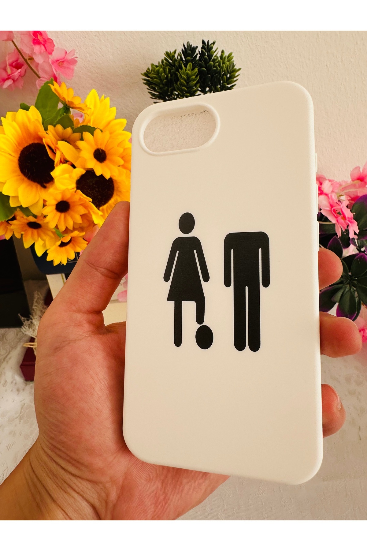 HyperAge-iPhone 16E Ctrl+Her Design Printed Case with Velvet Launch Silicone Inside 4