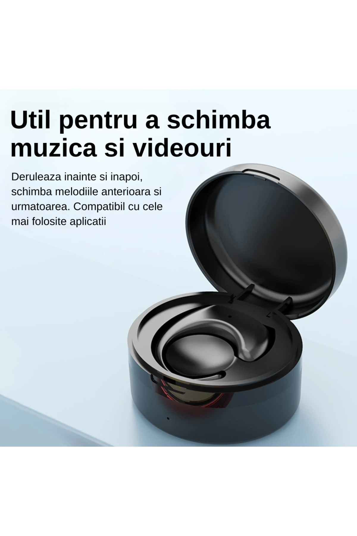 Inteliced-Multifunctional Remote Control Ring with Charging Station Black, Inteliced®, Compatible Android iOS 7