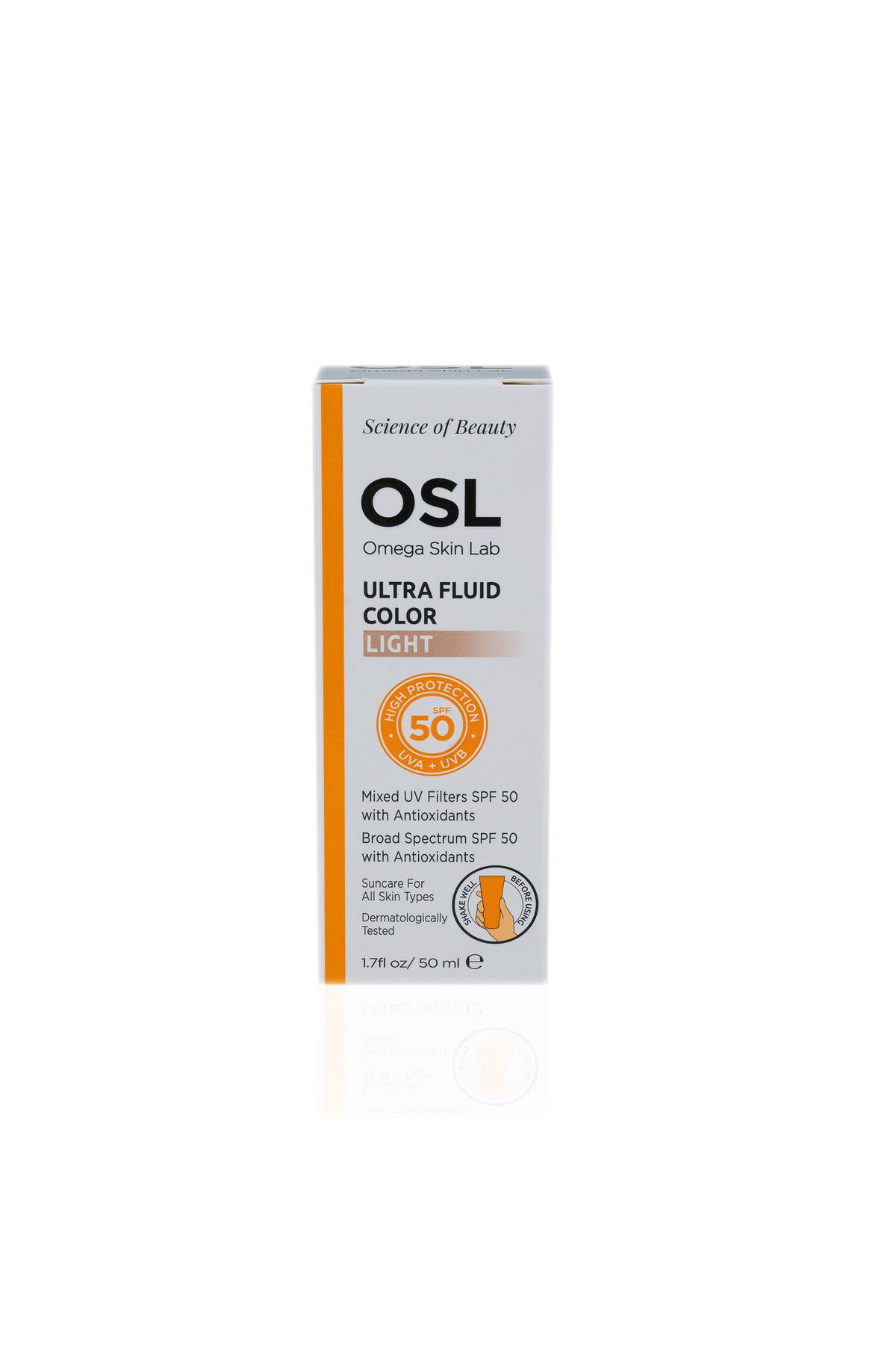 OSL Omega Skin Lab-Omega Skin Lab Ultra Fluid Color Light Spf50 50 ml 3