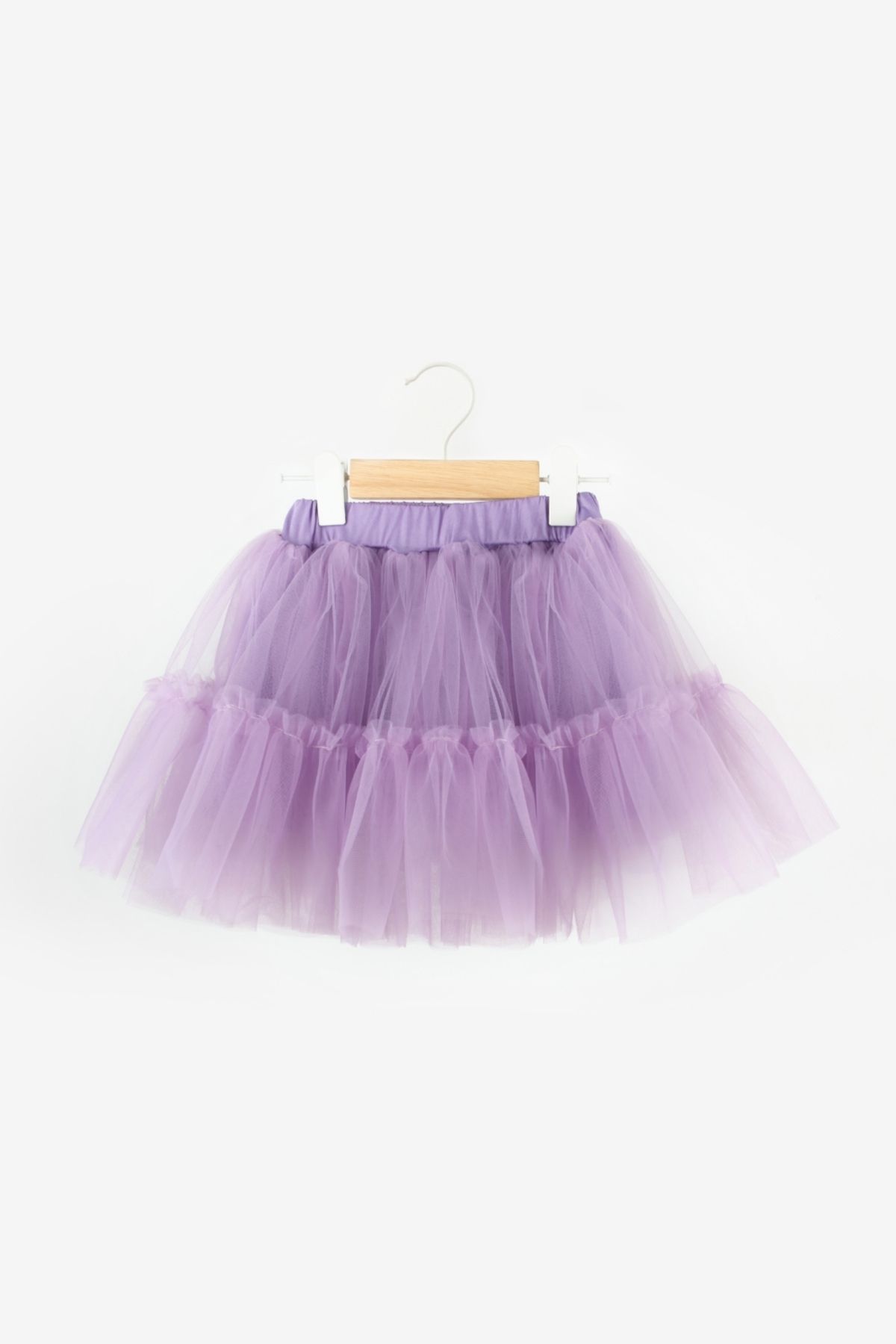 Le Mabelle-Freya - Lilac Tulle Skirted Double Set with Sequin Detail on It 5