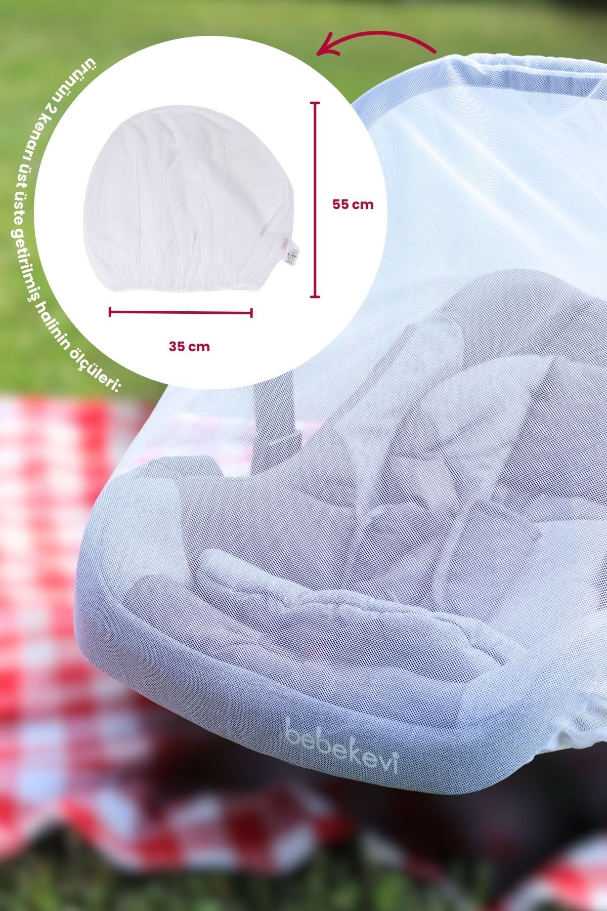 Bebekevi Standart Bebek Puset ve Ana Kucağı Sinekliği fotoğrafı 6 (önizleme)