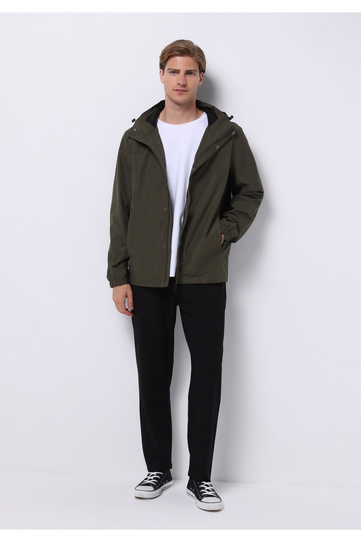 Colin's Regular Fit Erkek Yeşil Yağmurluk görsel 3