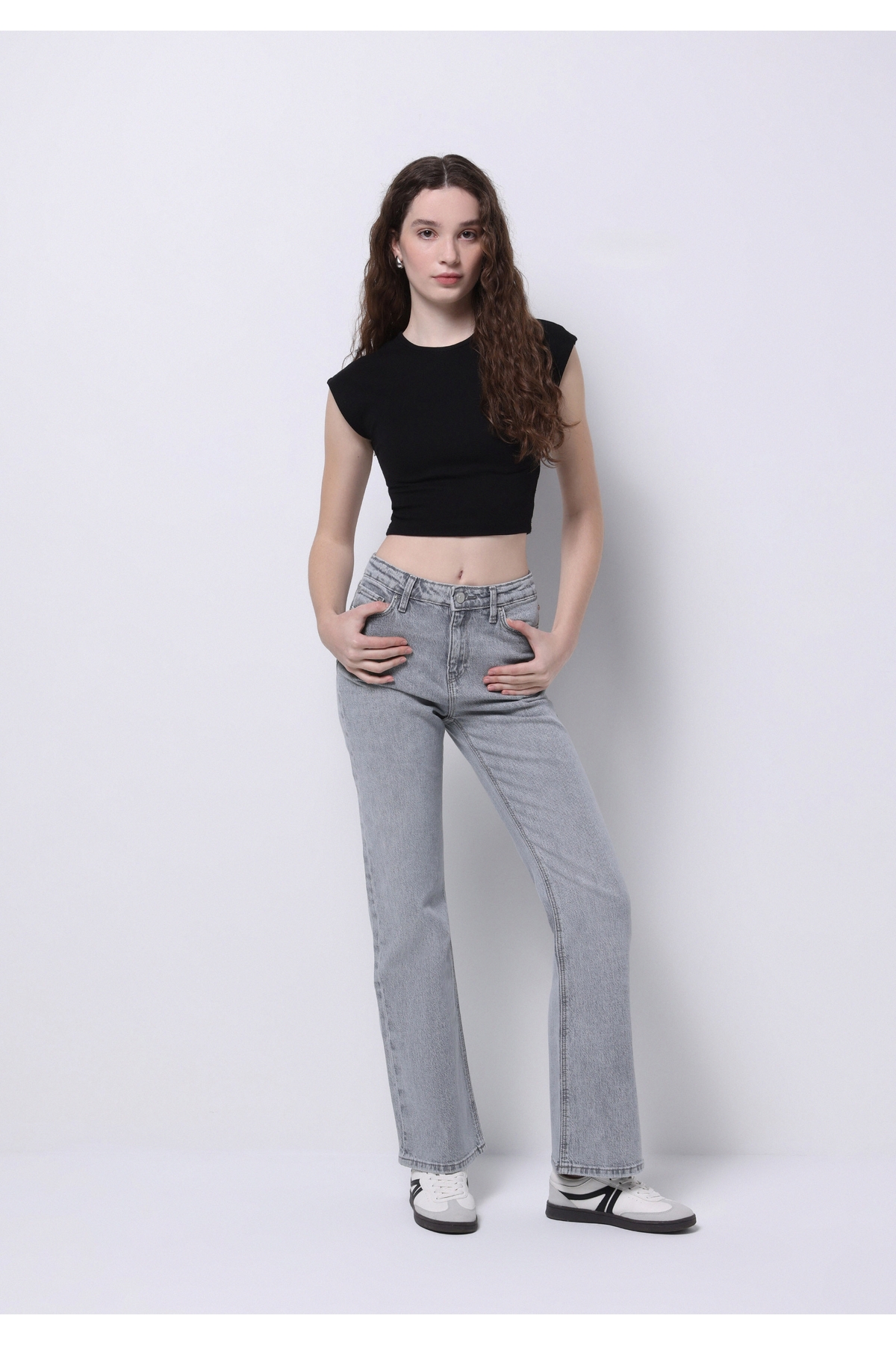 Colin’s  Regular Fit Kadın Gri Jean Pantolon - Görsel 3