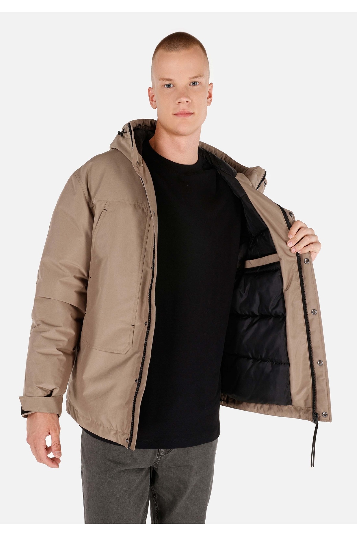 Colin's-Regular Fit Men's Beige Coat 6