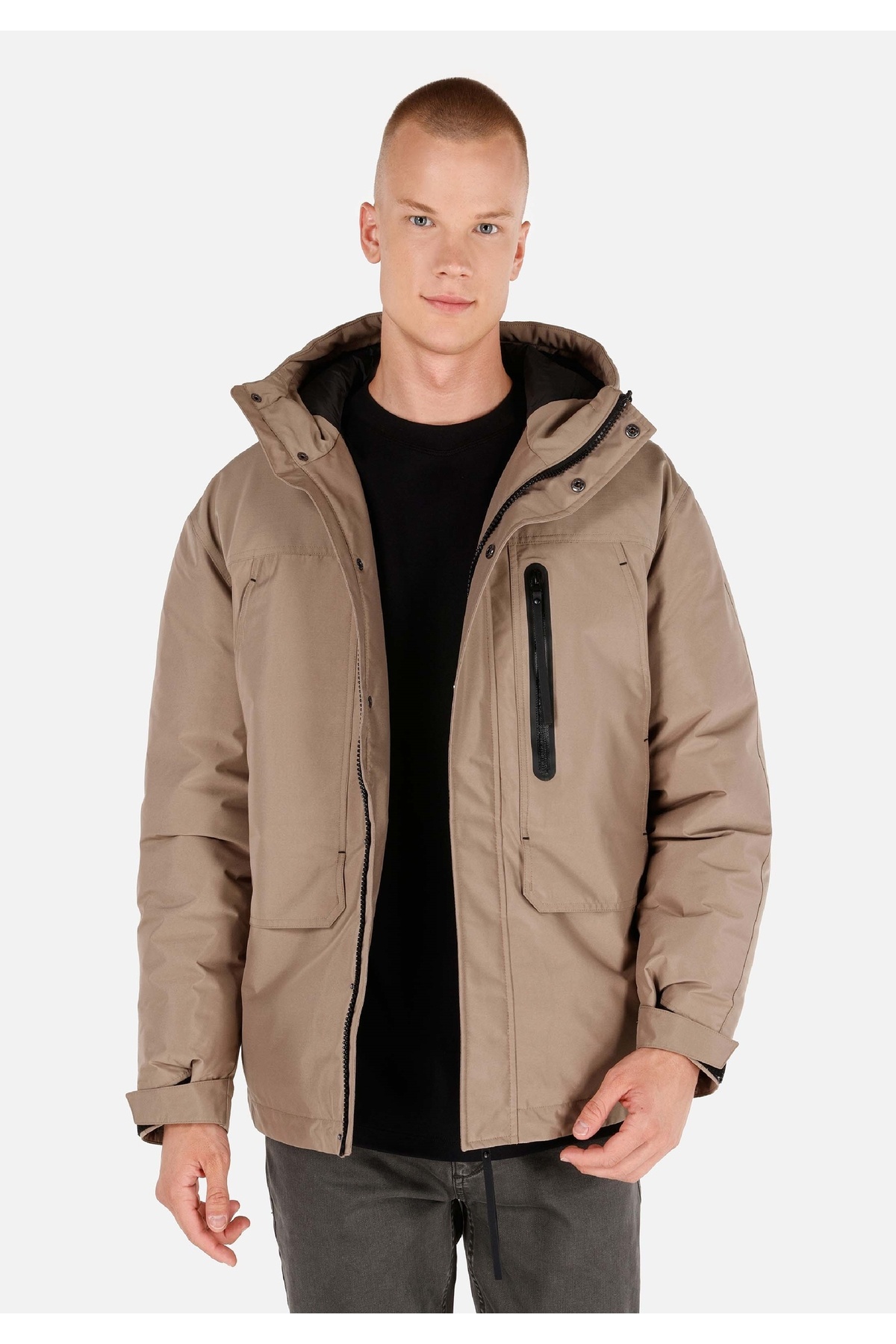 Colin's-Regular Fit Men's Beige Coat 1