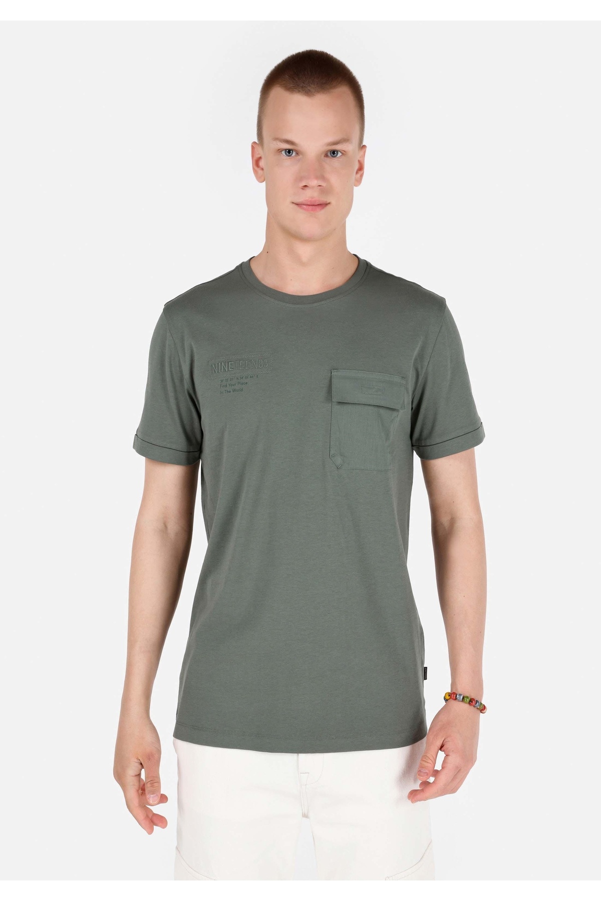 کالینز تی‌شرت مردانه سبز، آستین کوتاه