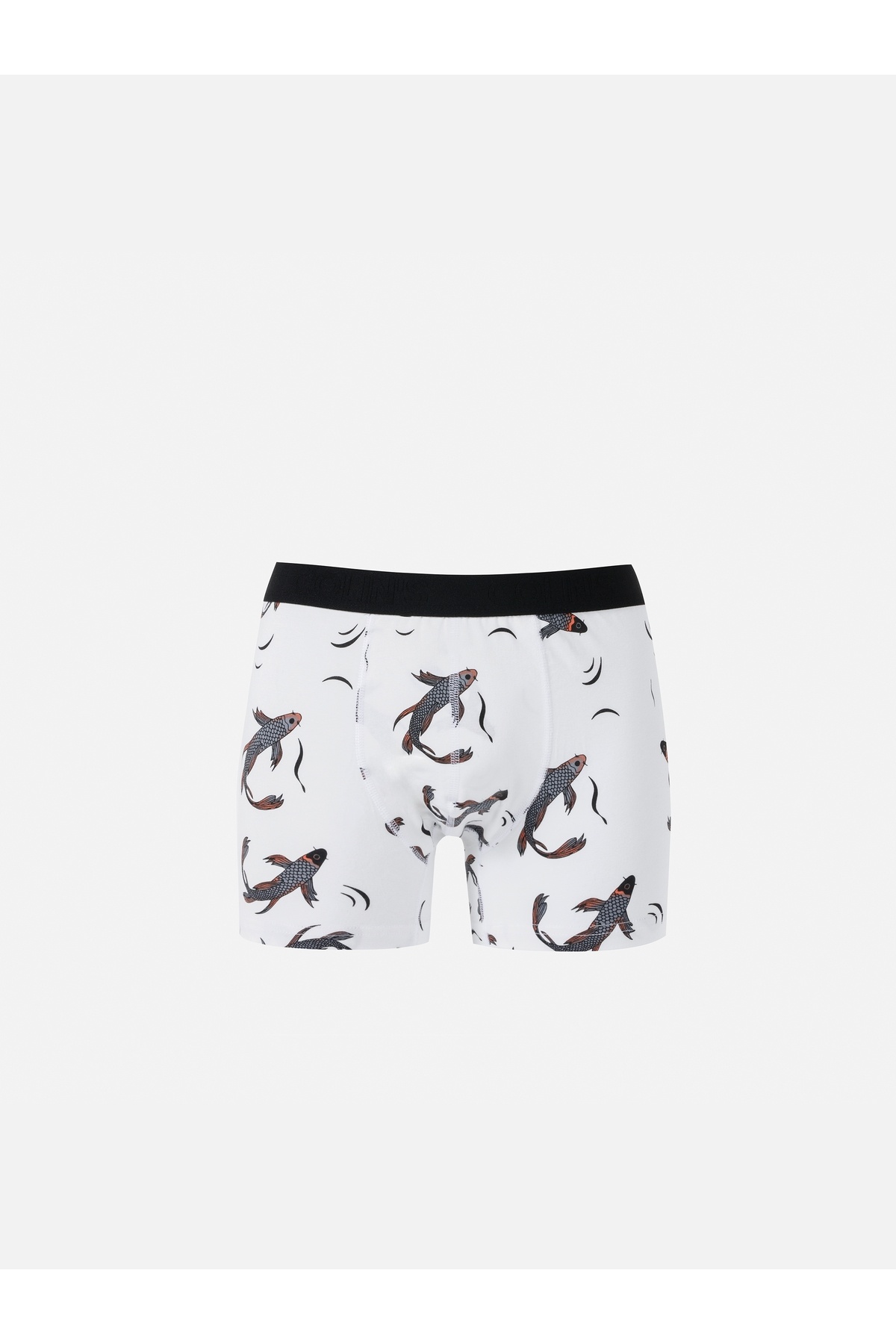 کالینز شورت بوکسور سفید مردانه طرح‌دار مدرن فیت