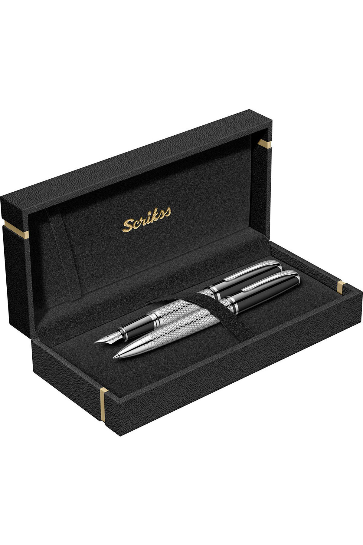 Scrikss WizDesign 477 DOLMAKALEM + TÜKENMEZKALEM İKİLİ SET (ÖMÜR BOYU GARANTİLİ-LÜKS KUTULU-KİŞİYE ÖZEL)