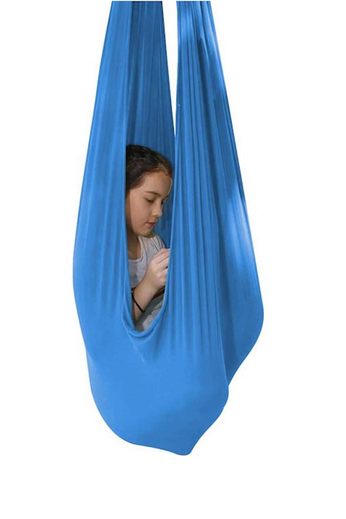 Bundera Yoga Swing Mavi Salıncak Çocuk Aktivite Gelişim Salıncağı Duyusal Salıncak Cuddle Hamak Salıncağı fotoğrafı 3 (önizleme)