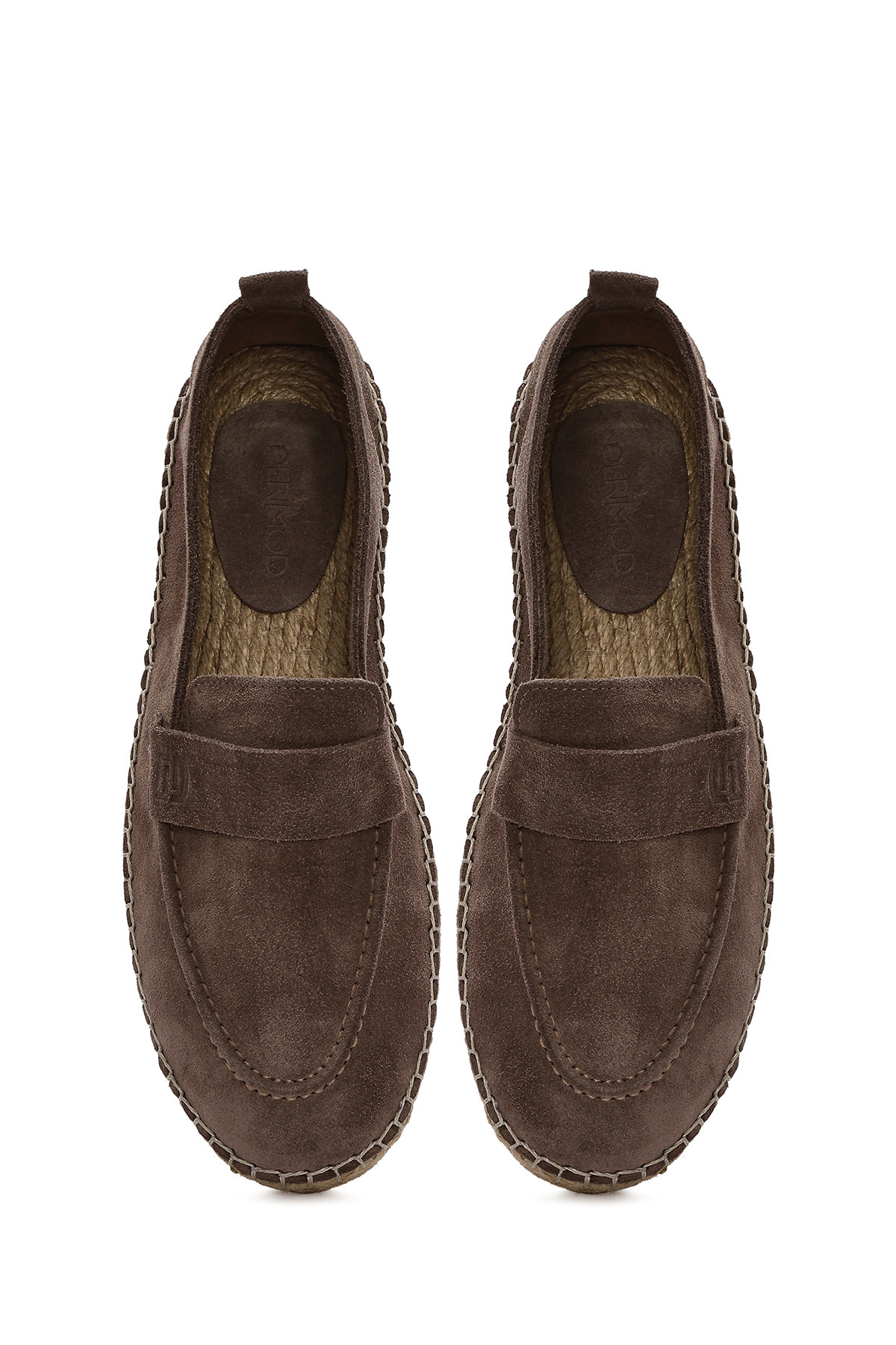 Derimod-Men's Mink Suede Leather Espadrille 25Sfd 770110 8