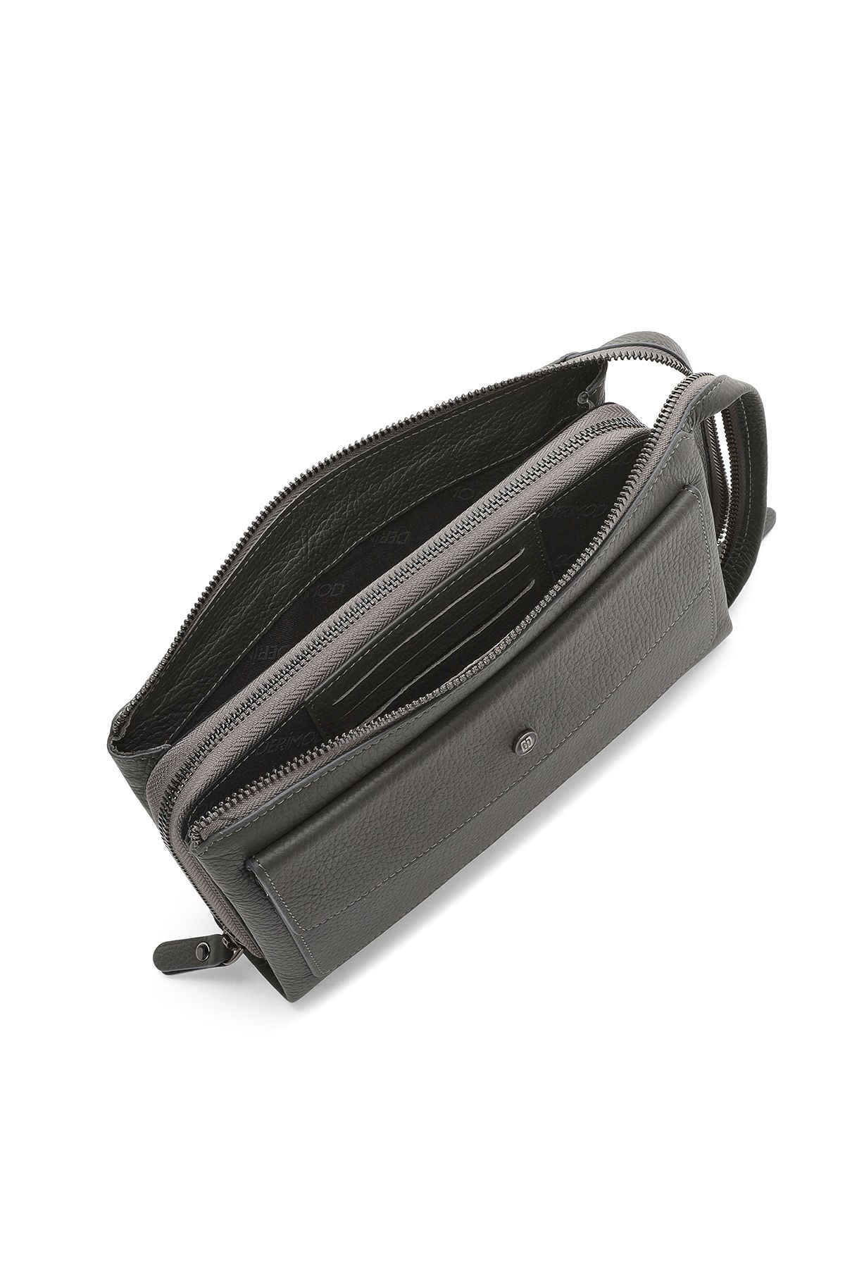 Derimod-Men's Gray Leather Wallet 000A2D3151Ft 6