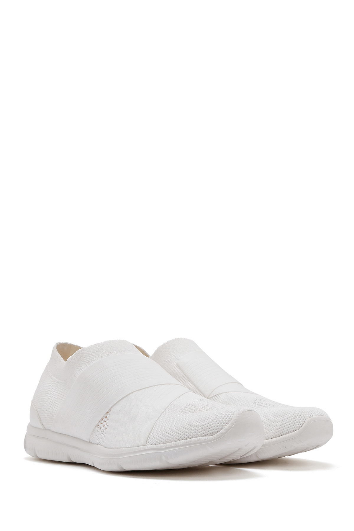 Derimod-Zero Women's White Fabric Sneaker 25Sfe49636F 3