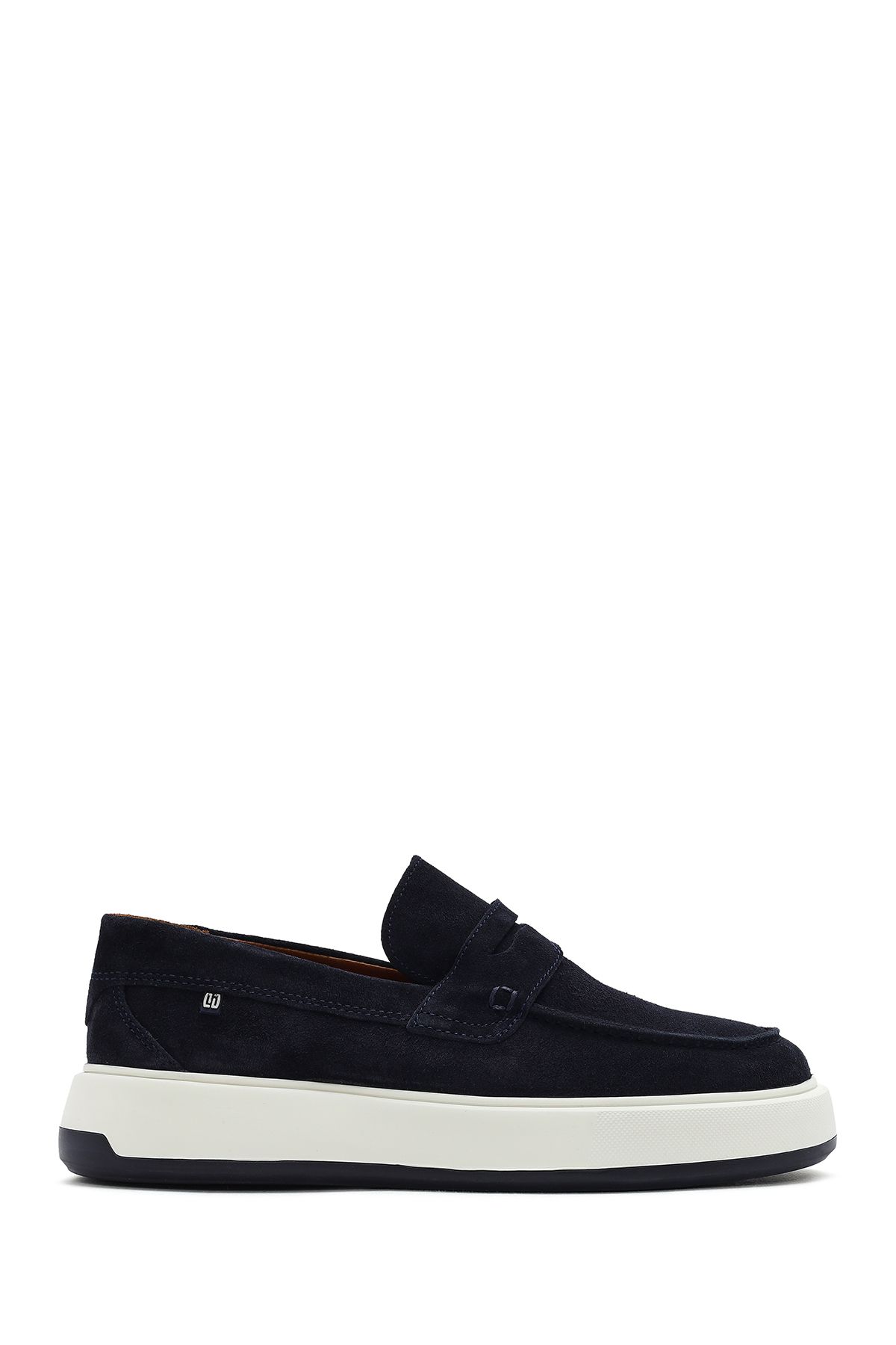 Derimod-Men's Navy Blue Suede Genuine Leather Casual Penny Loafer Shoes Casual Daily Shoes 25Sfd707310 1