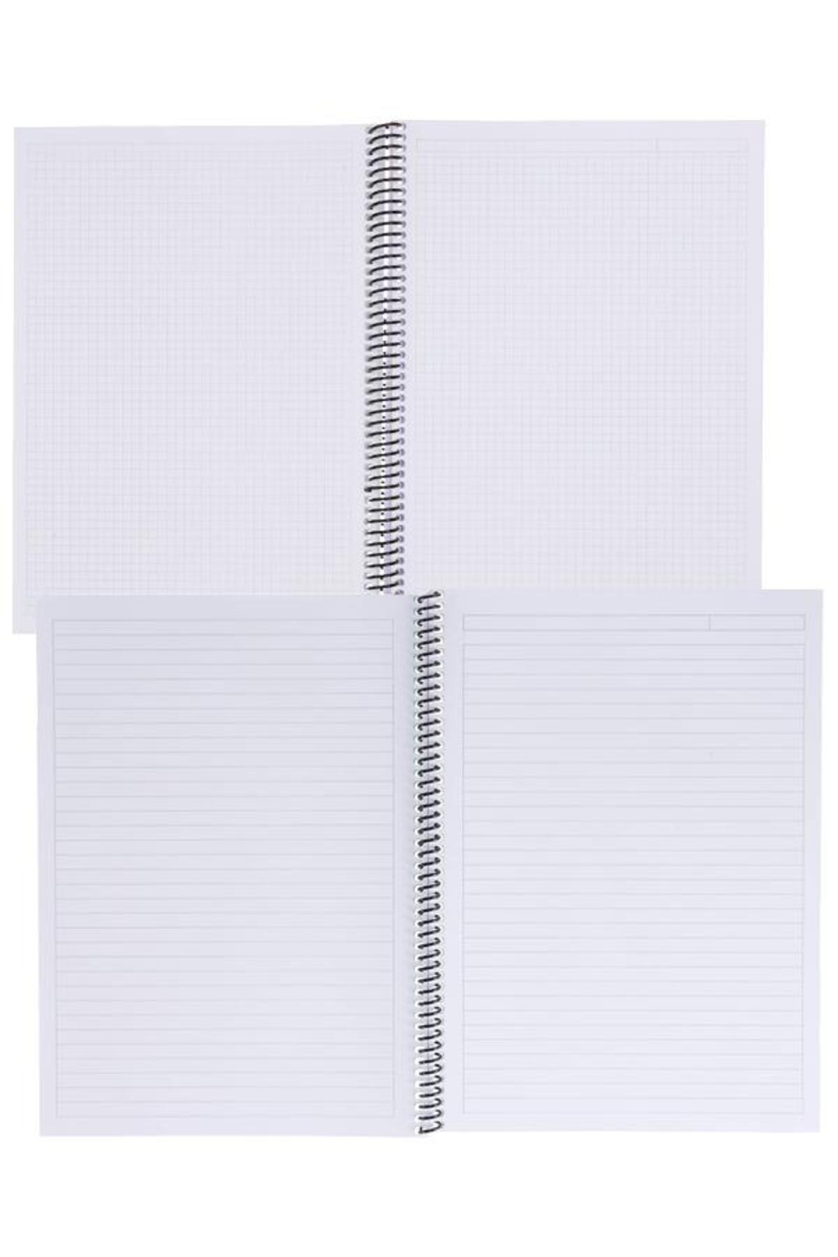 Gıpta-Chromo A5 80 - Leaf Checkered and Lined Notebook Set 2