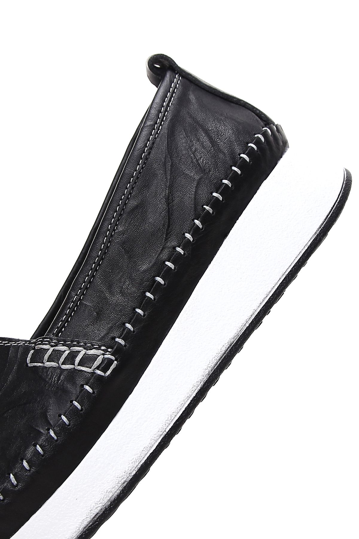 Derimod-Women's Black Thick Soled Genuine Leather Comfort Penny Loafer Shoes Casual Shoes 25Sfd332318 7