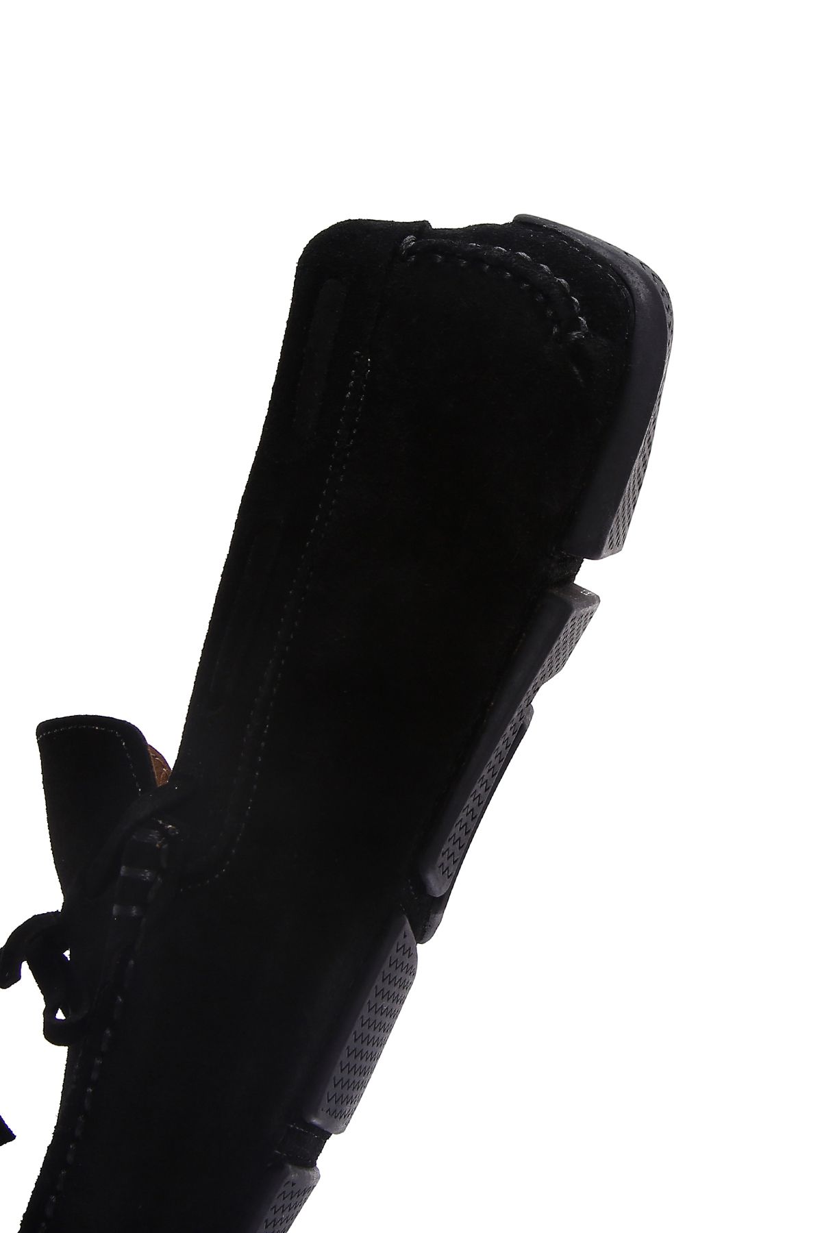 Derimod-Pantofi pentru bărbați din piele de căprioară neagră din piele naturală Penny Loafer Pantofi casual zilnic 25SFD630410 7