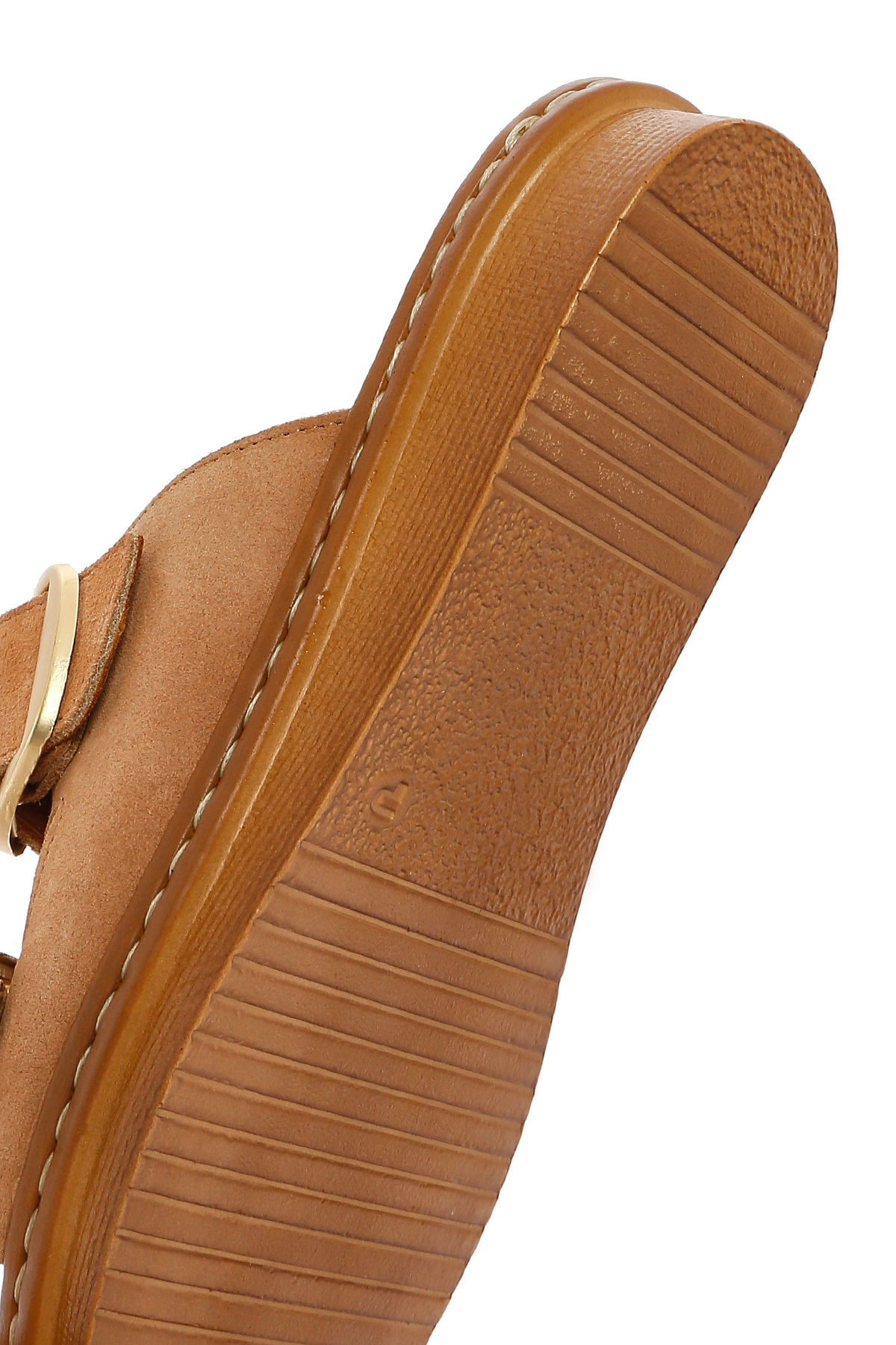 Derimod-Women's Powder Buckle Suede Leather Comfort Slippers 25Sfd 340110 8