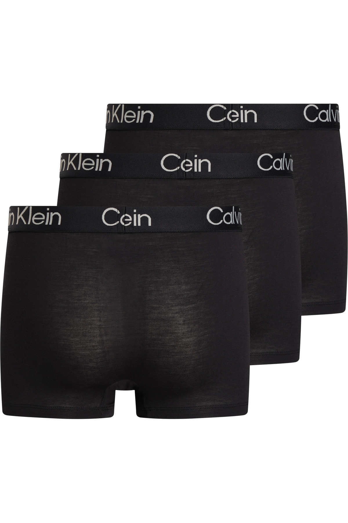Calvin Klein-بوكسر أسود بشريط مطاطي بشعار العلامة التجارية للرجال مناسب للاستخدام اليومي 000NB3187A 7V1 2