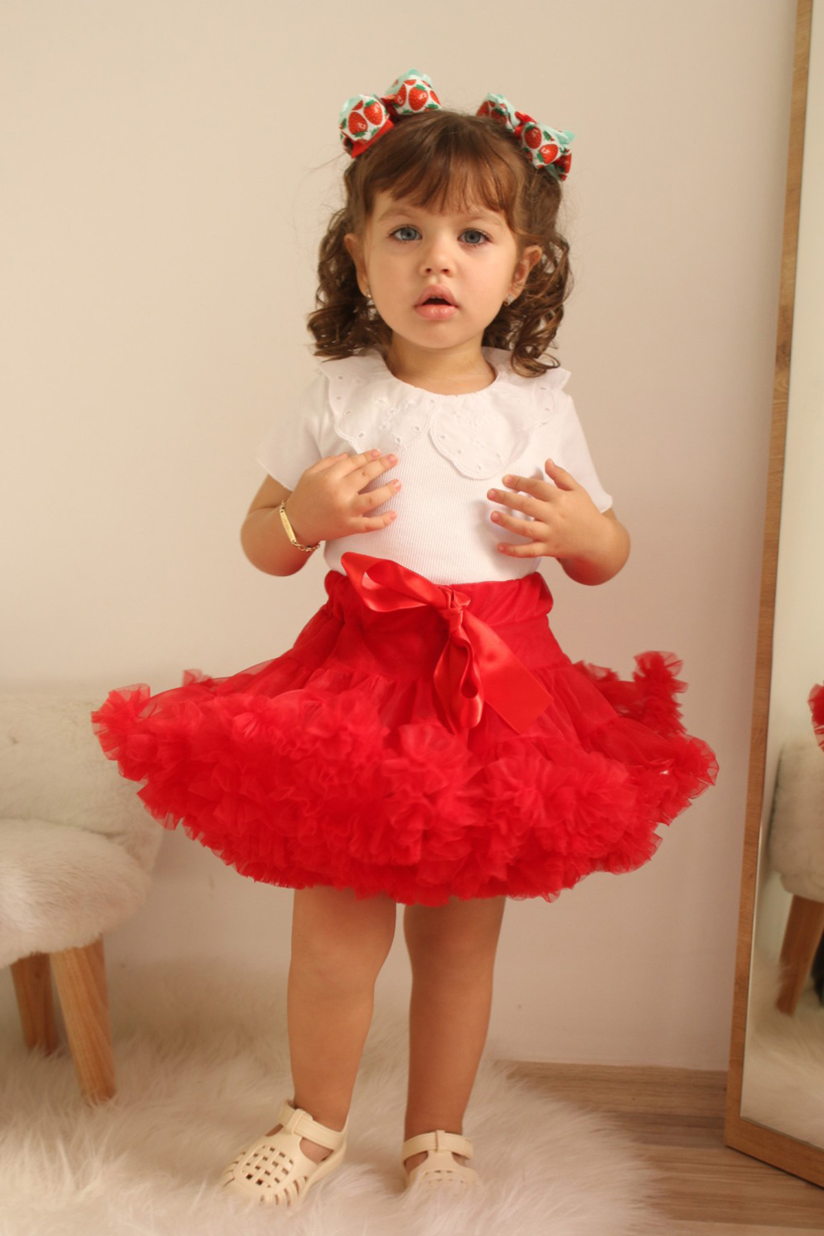 Le Mabelle  Kırmızı Kız Çocuk Tütü Etek - Bonita - Görsel 3