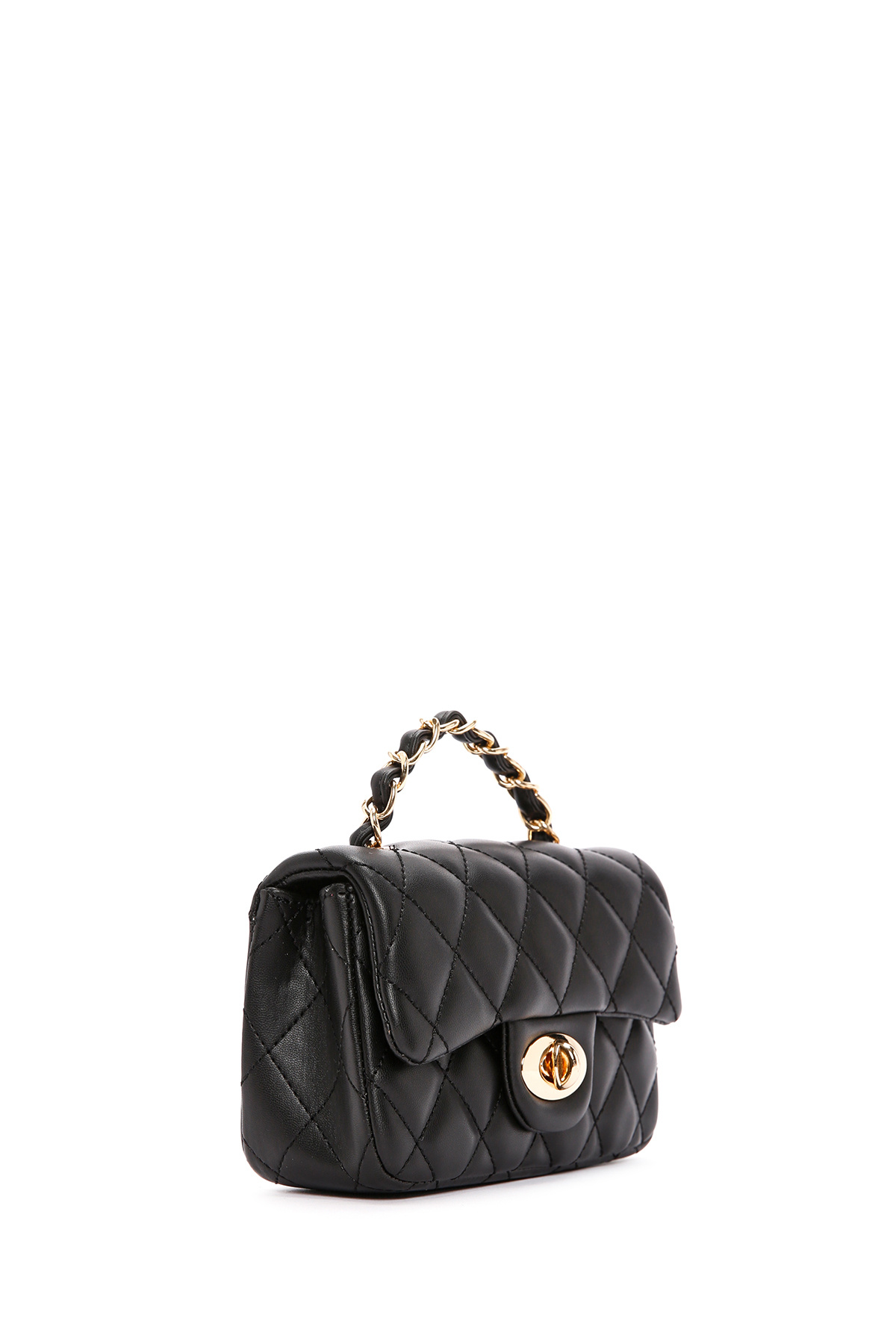Derimod-Women's Black Long Strap Quilted Crossbody Bag 25Sbd2003Kp 6