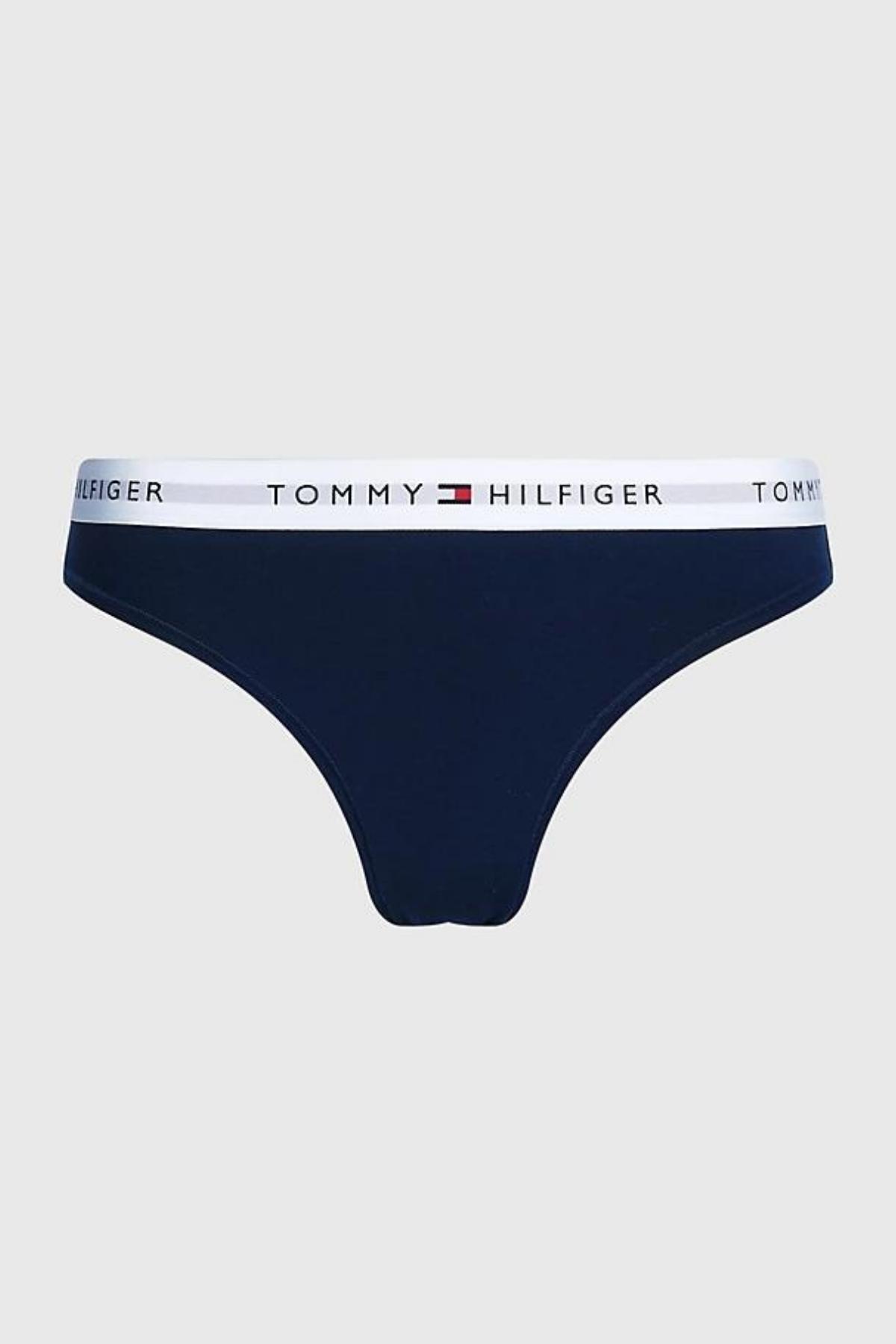 Tommy Hilfiger-Women's Brand Logo Elastic Band Suitable for Daily Use Navy Blue Panties Uw0Uw03836 Dw 1