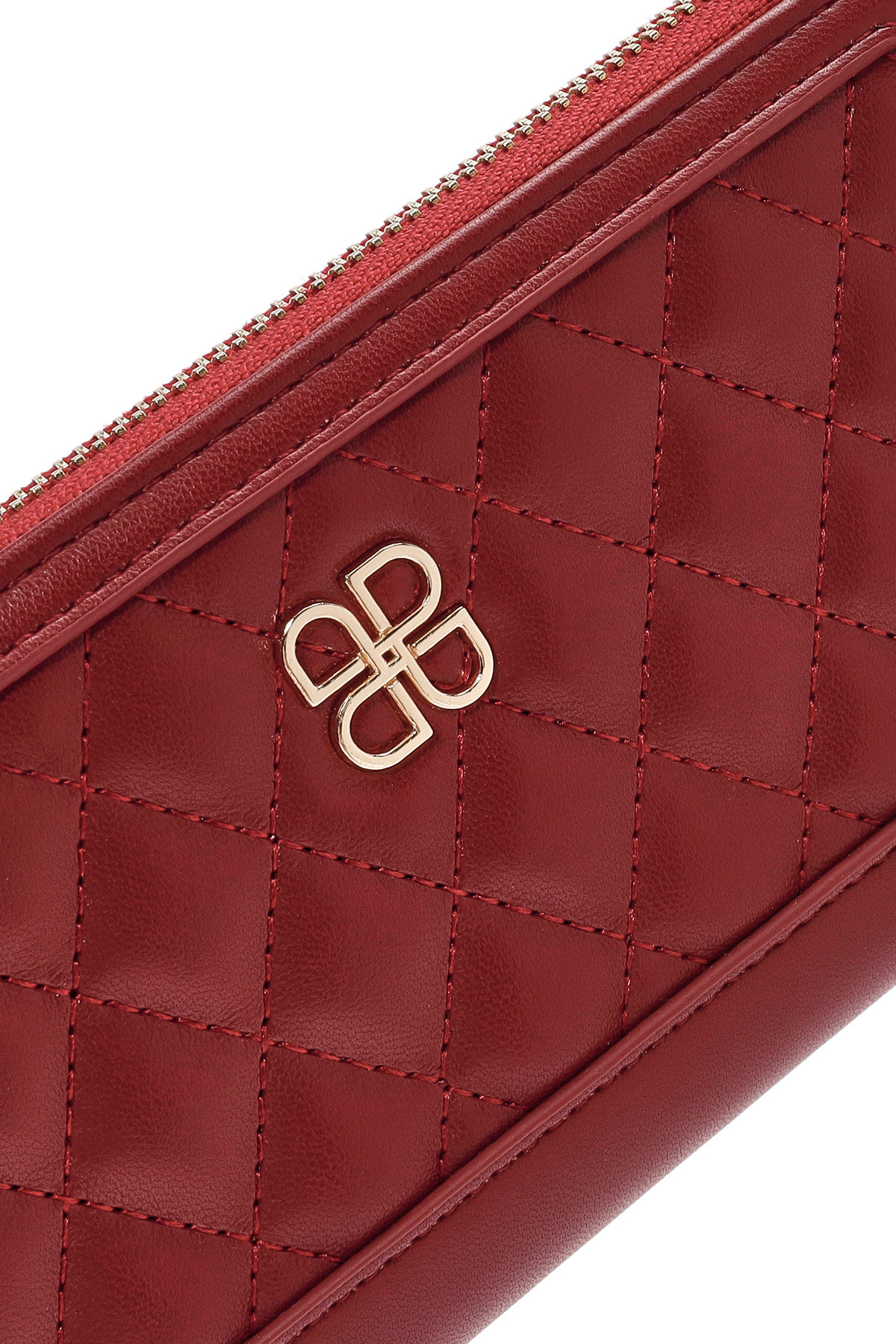 Derimod-Red Quilted Women's Wallet - 000A2D5614Kp 7