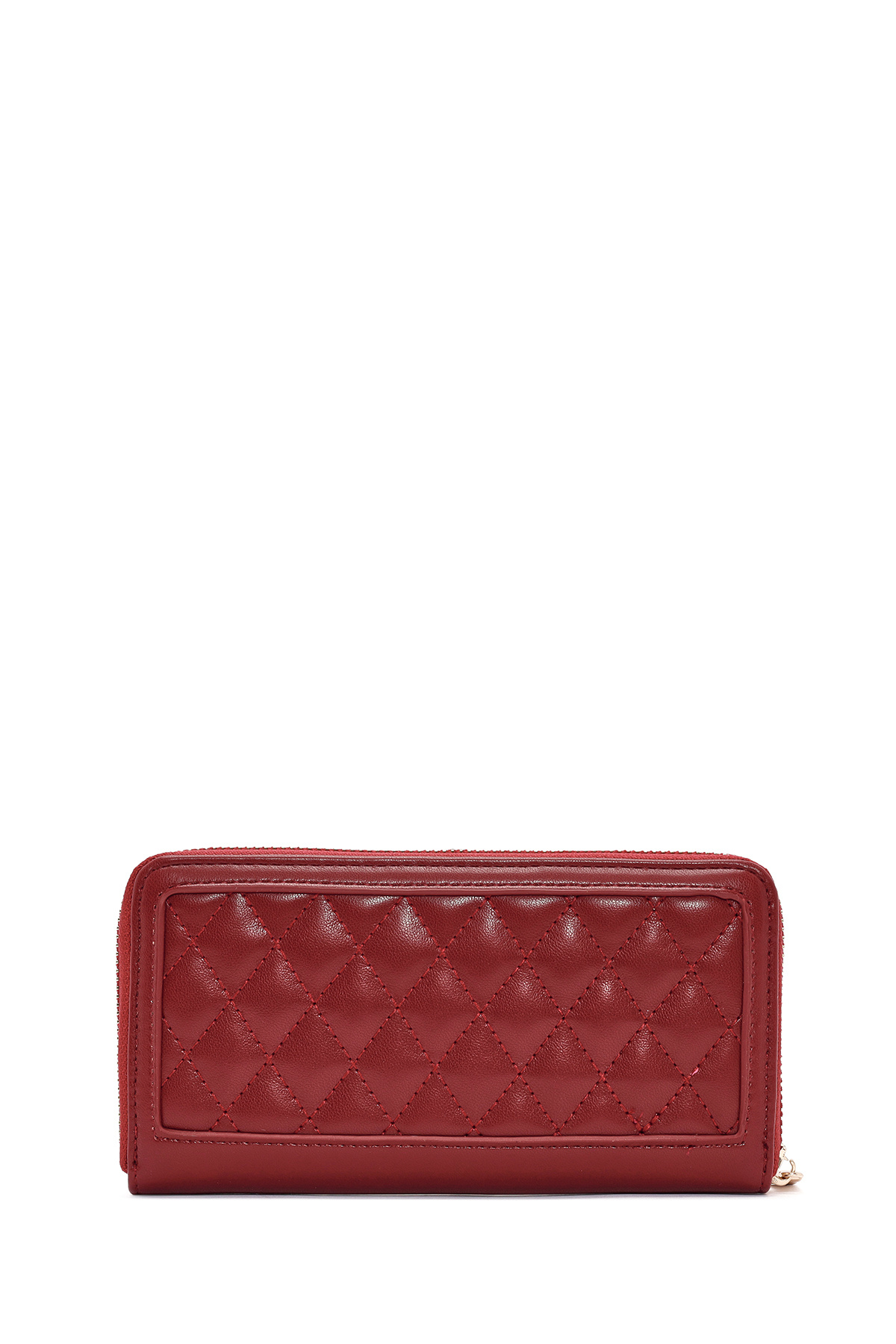 Derimod-Red Quilted Women's Wallet - 000A2D5614Kp 3