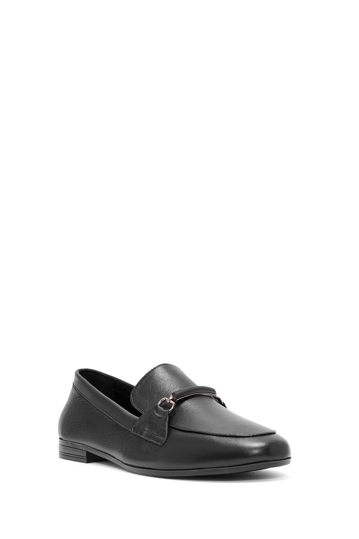 Derimod-Pantofi pentru femei, cu cataramă neagră, din piele naturală, masculin, pantofi casual 24WFD350018 6