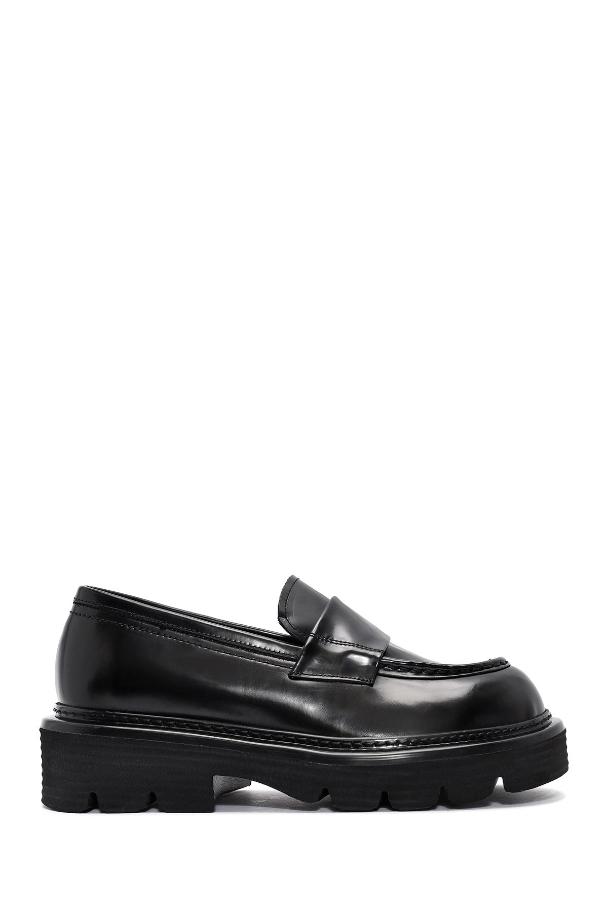 Derimod-Men's Black Leather Casual Loafer 24Wfd720022 1