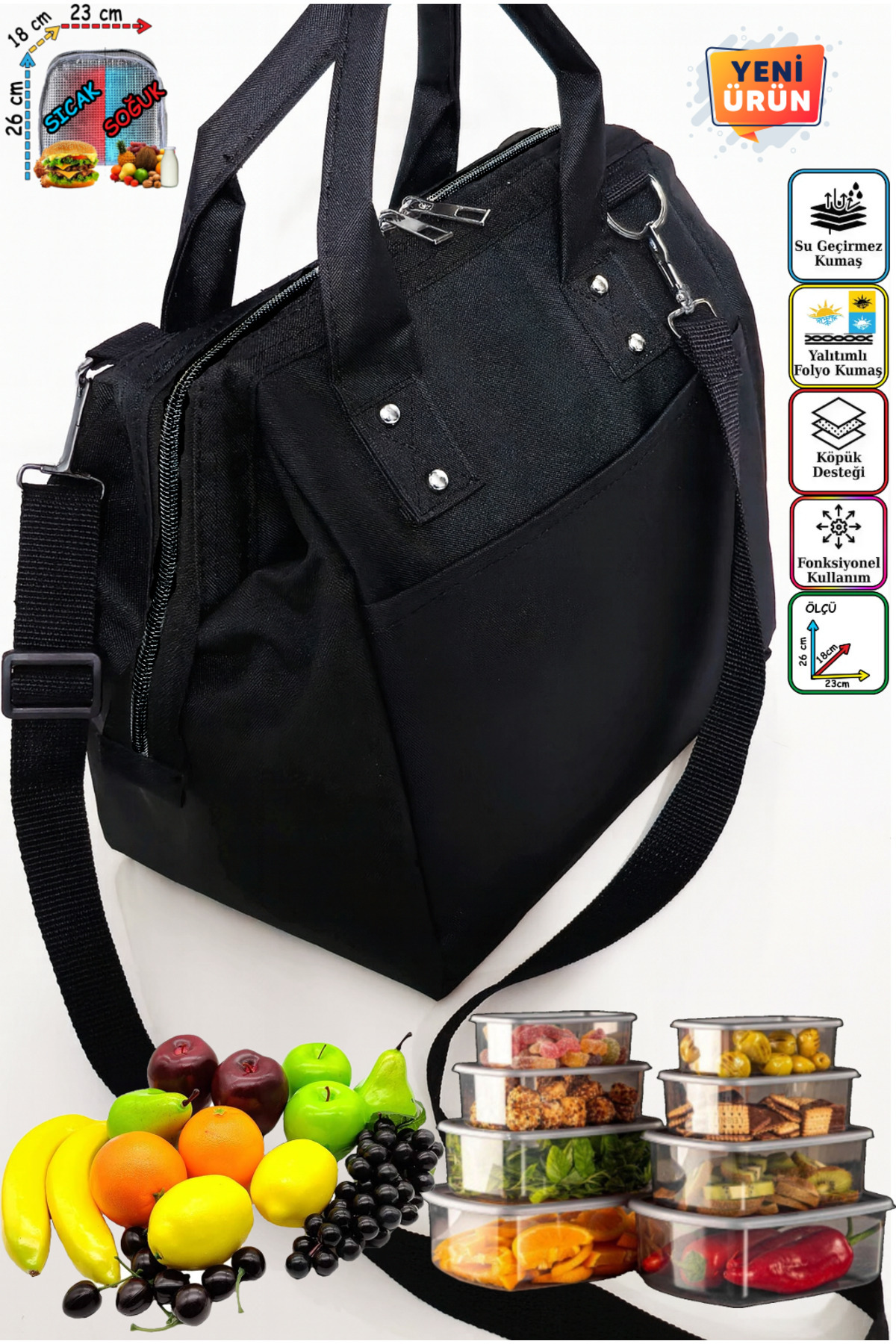 USF Anne Bebek Çocuk için Isı yalıtımlı Termal Termoslu Yemek, Mama, Beslenme, Gıda Çantası fotoğrafı 7 (önizleme)