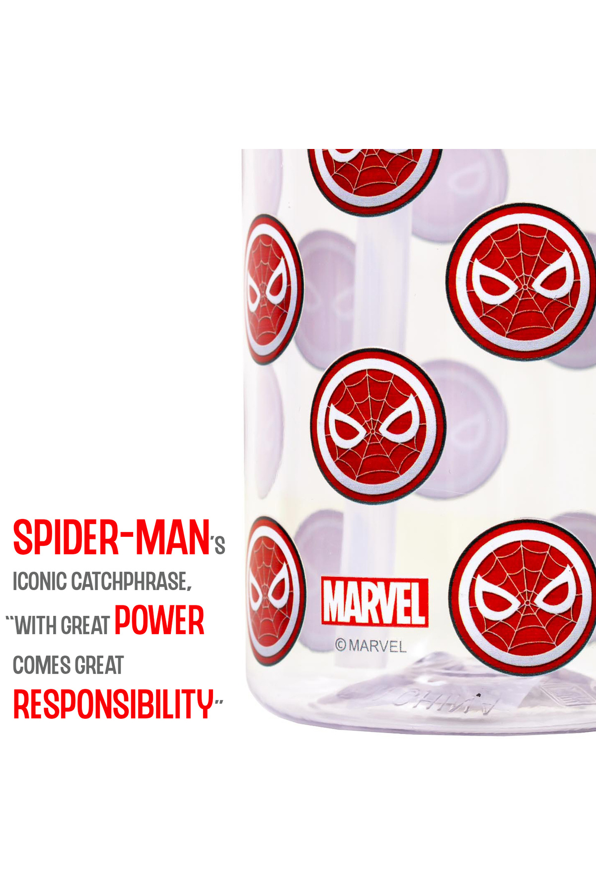 Eazy Kids-Marvel Spider - Man Tritan Water Bottle w / Carry handle - Black Red(420ml) 5