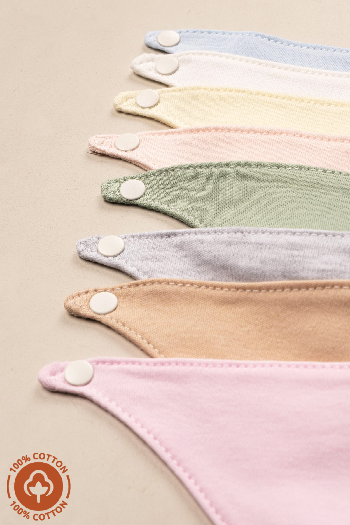 Miniel Unisex Bebek Yenidoğan Penye Organik Pamuklu Hayvan Figürlü Bebek Önlüğü 3'lü Set fotoğrafı 5 (önizleme)