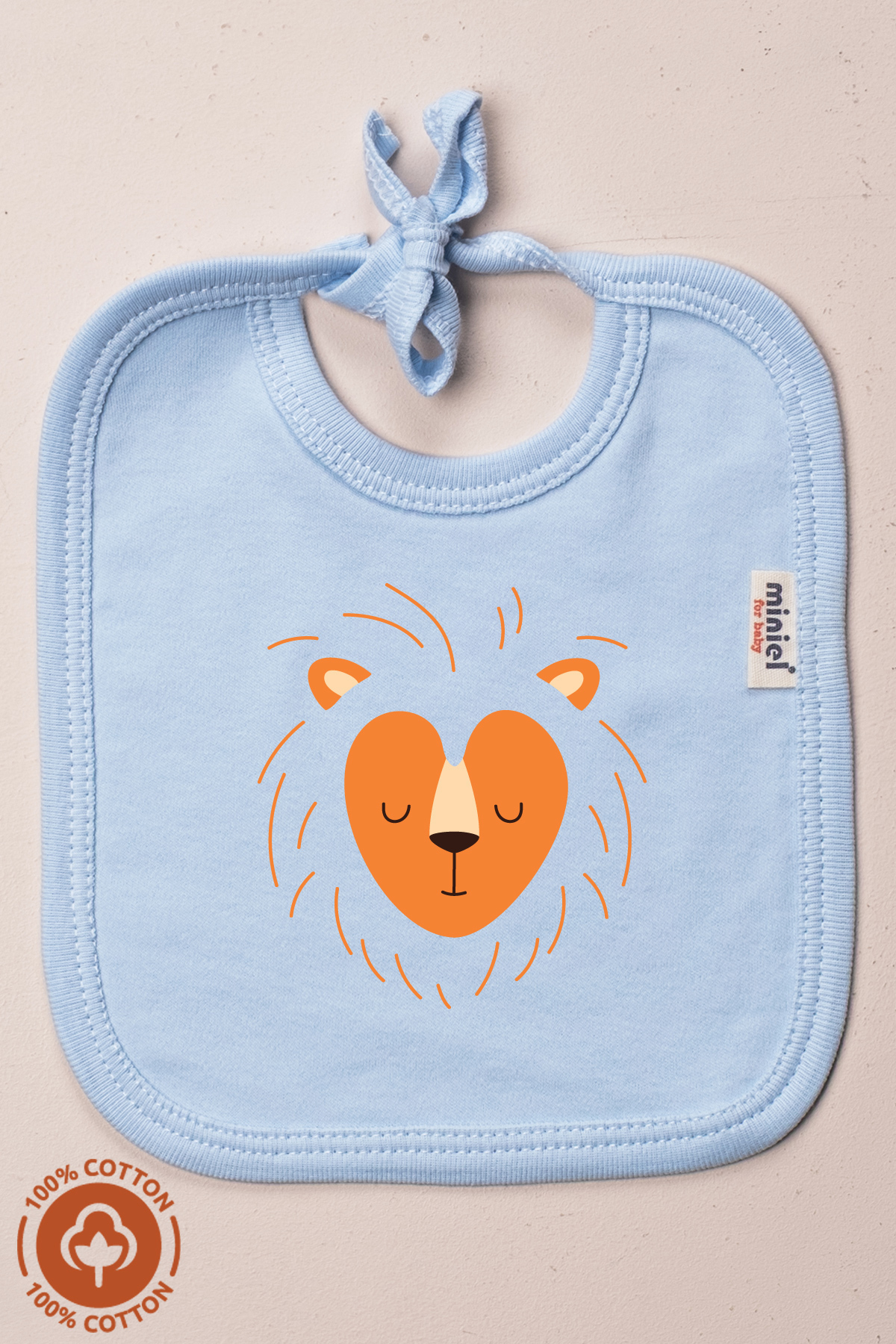 Miniel Unisex Bebek Yenidoğan Penye Organik Pamuklu Hayvan Figürlü 0-3 Ay Bebek Önlüğü 3'Lü Set fotoğrafı 4 (önizleme)